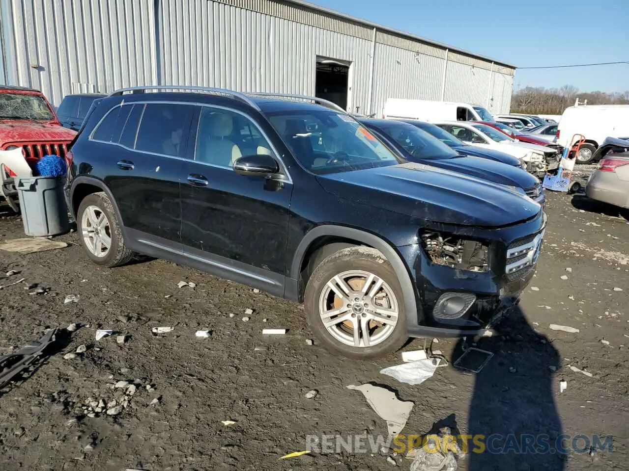 4 fotografías del automóvil dañado W1N4M4HB5MW102599 MERCEDES-BENZ GLB-CLASS 2021
