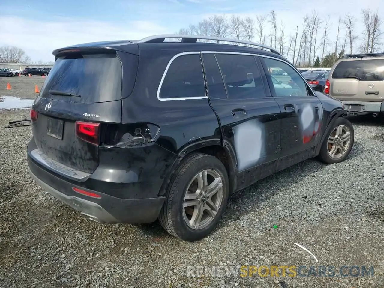 3 fotografías del automóvil dañado W1N4M4HB5MW153763 MERCEDES-BENZ GLB-CLASS 2021