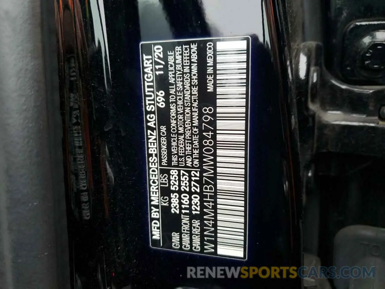 13 fotografías del automóvil dañado W1N4M4HB7MW084798 MERCEDES-BENZ GLB-CLASS 2021