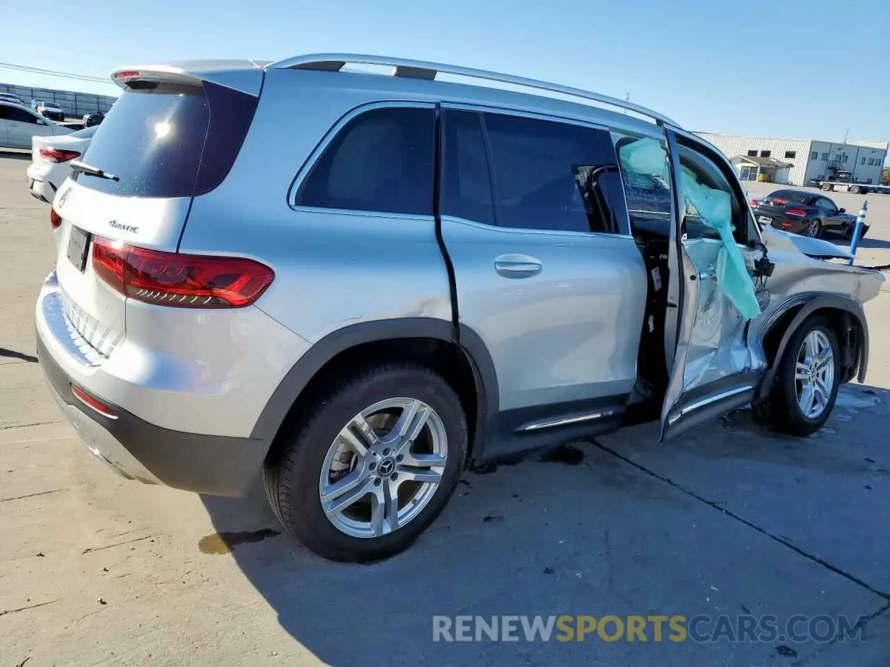 3 fotografías del automóvil dañado W1N4M4HB7MW129044 MERCEDES-BENZ GLB-CLASS 2021