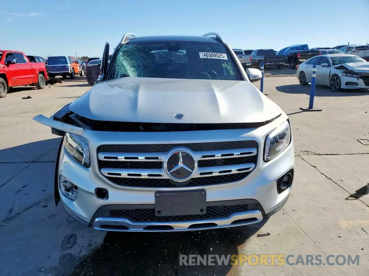 5 fotografías del automóvil dañado W1N4M4HB7MW129044 MERCEDES-BENZ GLB-CLASS 2021