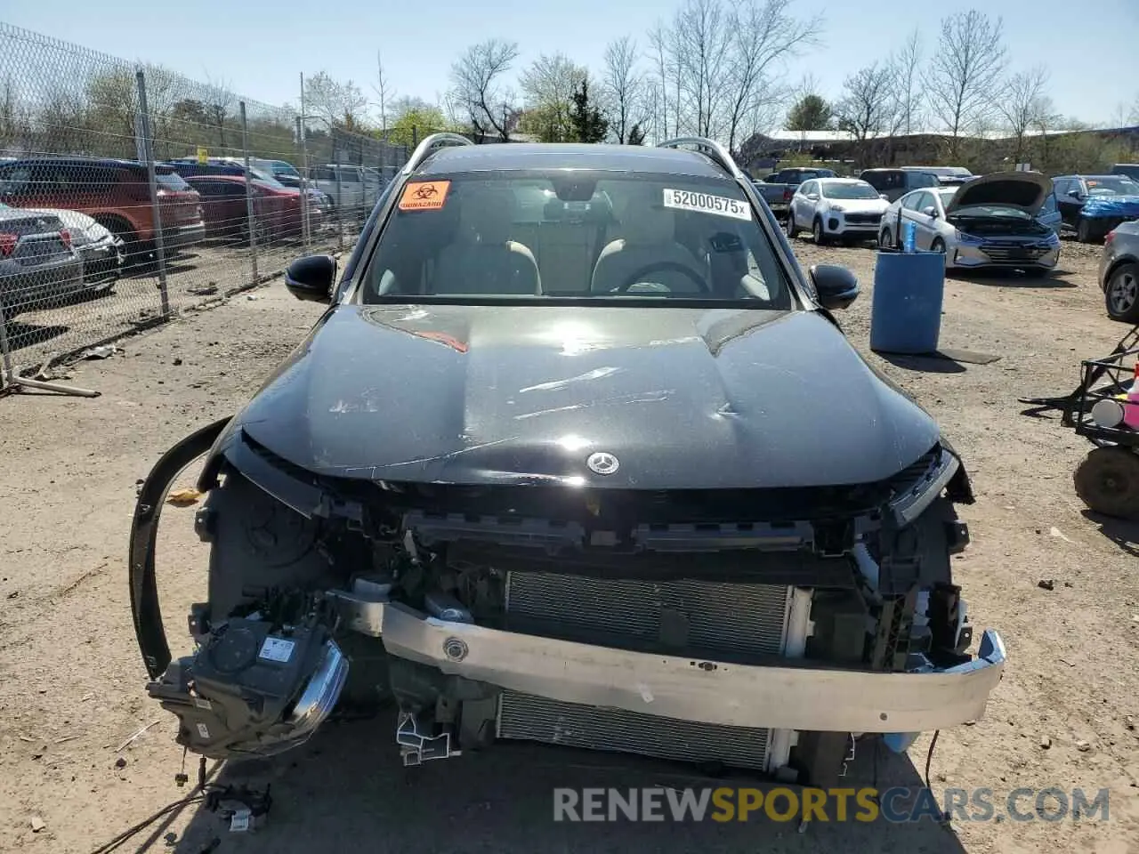 5 fotografías del automóvil dañado W1N4M4HB7MW151660 MERCEDES-BENZ GLB-CLASS 2021