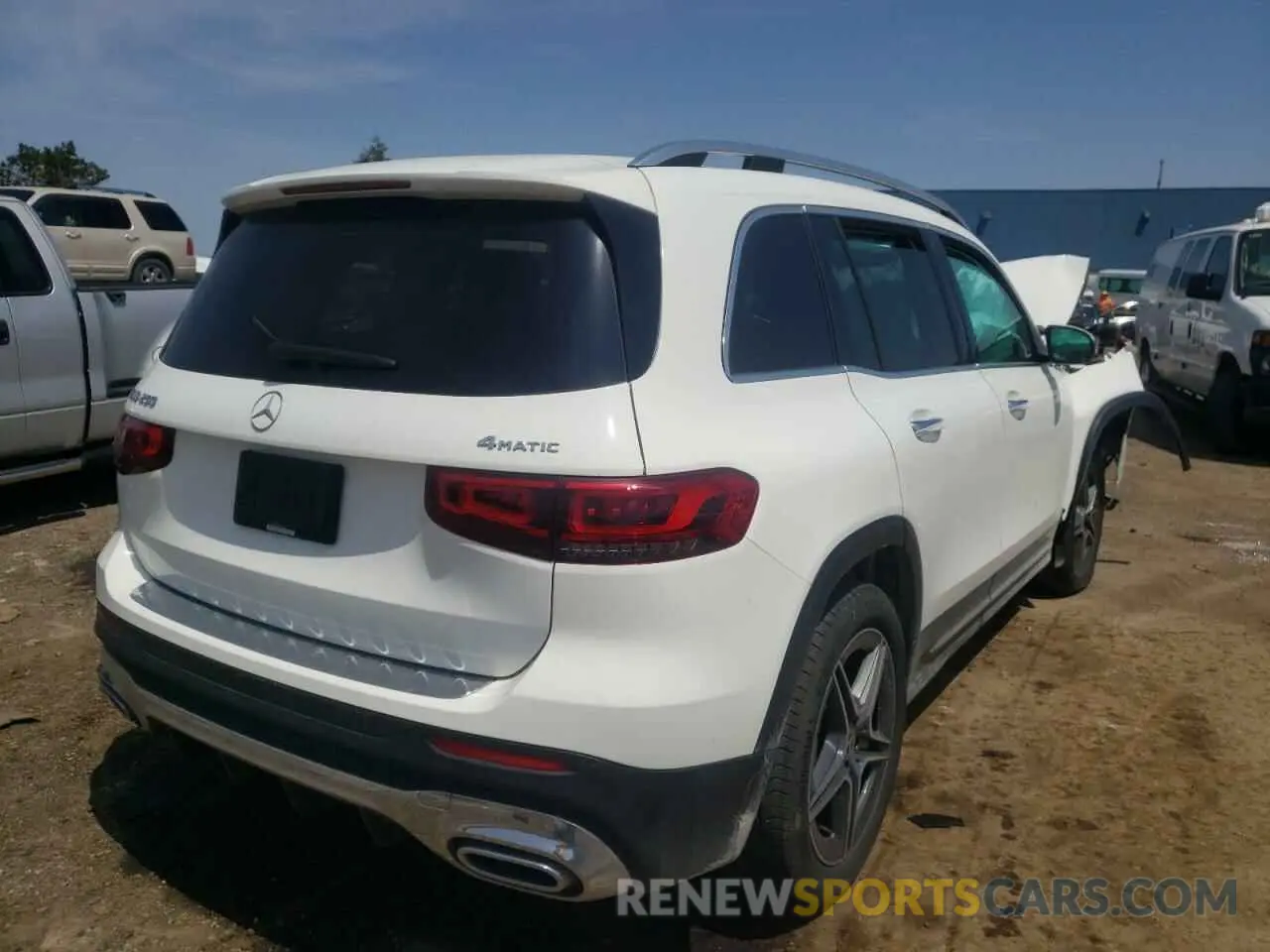 4 fotografías del automóvil dañado W1N4M4HB9MW148520 MERCEDES-BENZ GLB-CLASS 2021