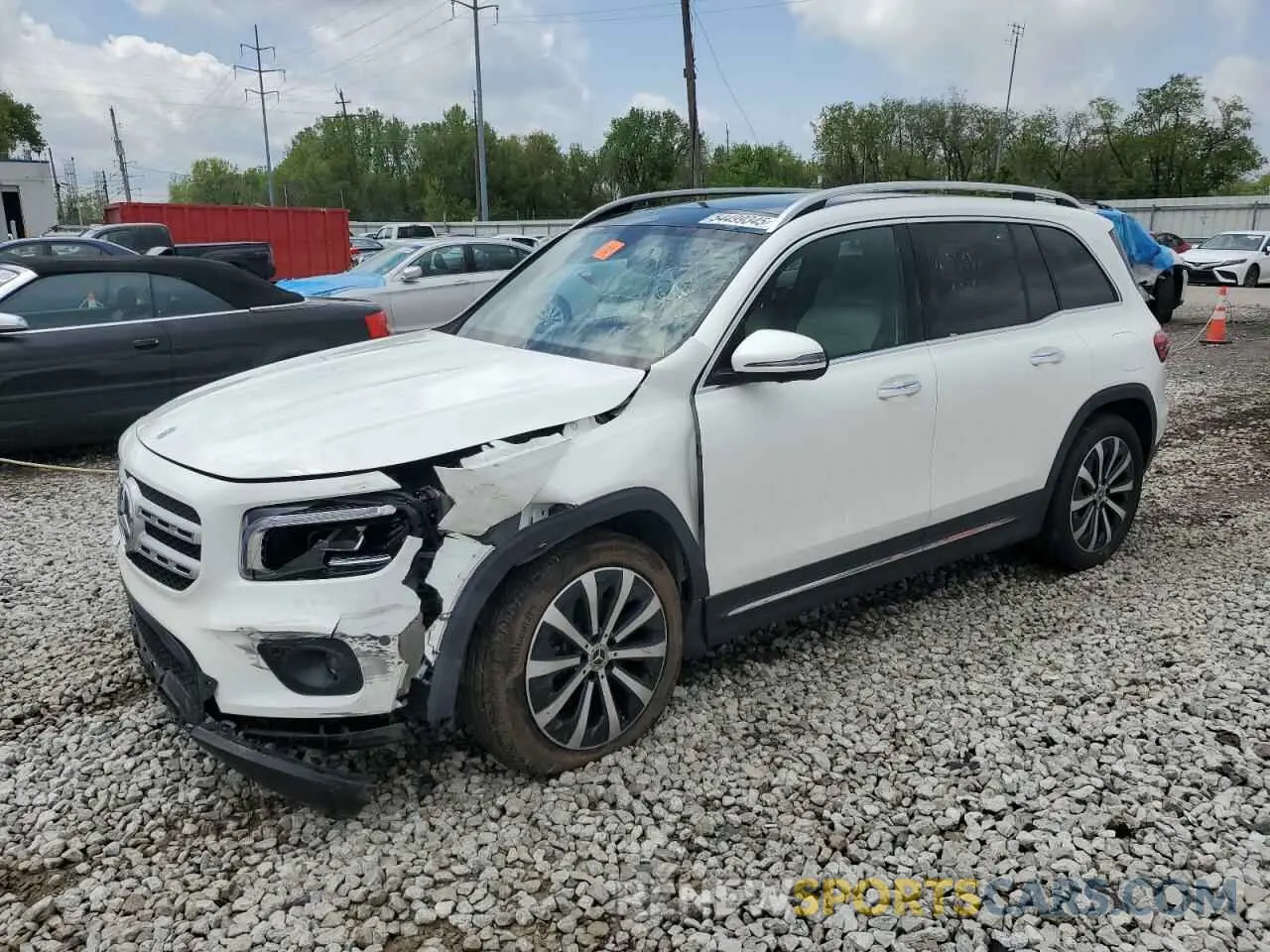 1 fotografías del automóvil dañado W1N4M4HB9MW154026 MERCEDES-BENZ GLB-CLASS 2021