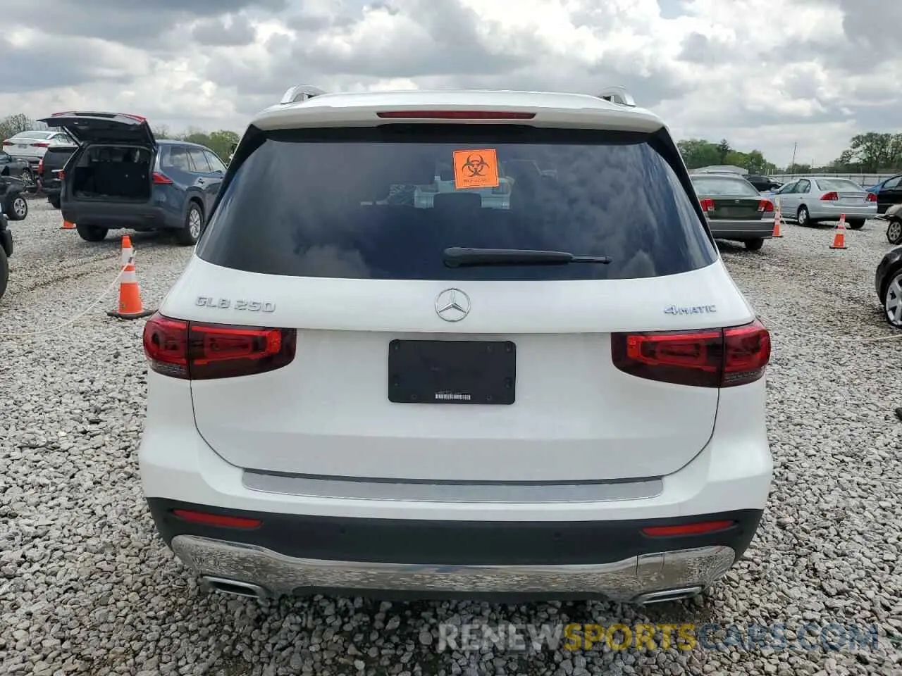 6 fotografías del automóvil dañado W1N4M4HB9MW154026 MERCEDES-BENZ GLB-CLASS 2021