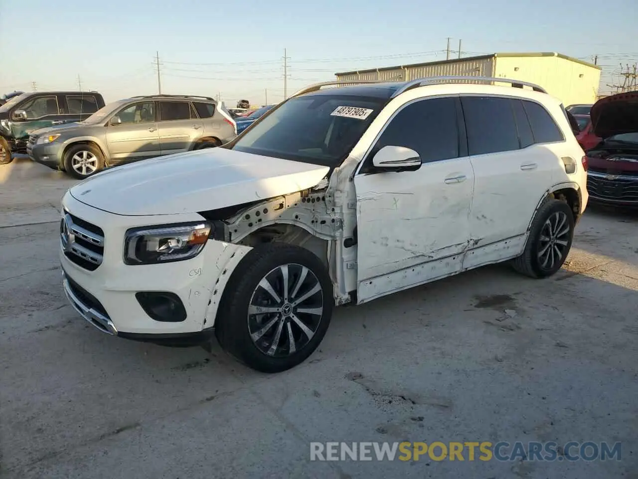 1 fotografías del automóvil dañado W1N4M4GB4NW190581 MERCEDES-BENZ GLB-CLASS 2022