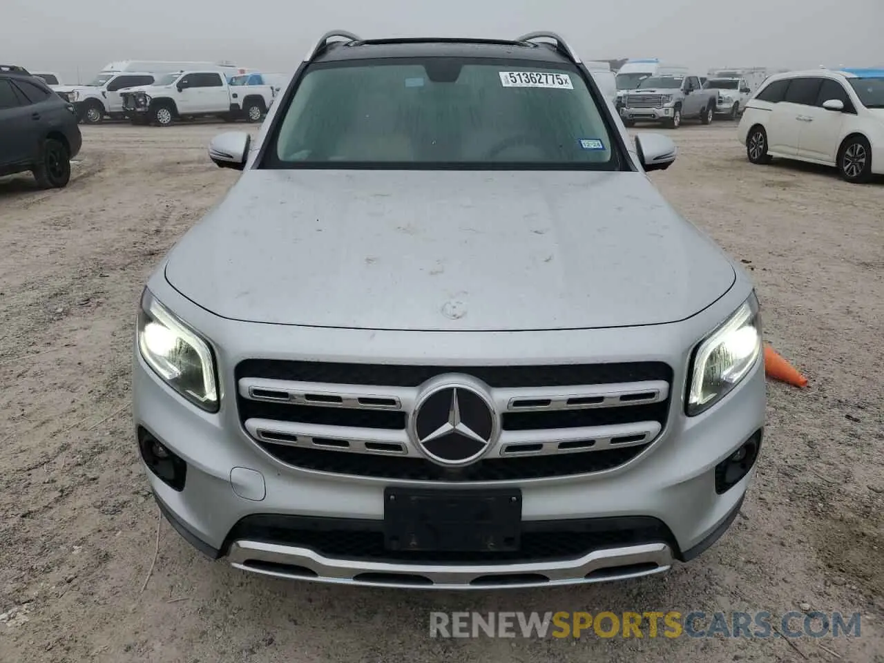 5 fotografías del automóvil dañado W1N4M4GB7NW173953 MERCEDES-BENZ GLB-CLASS 2022