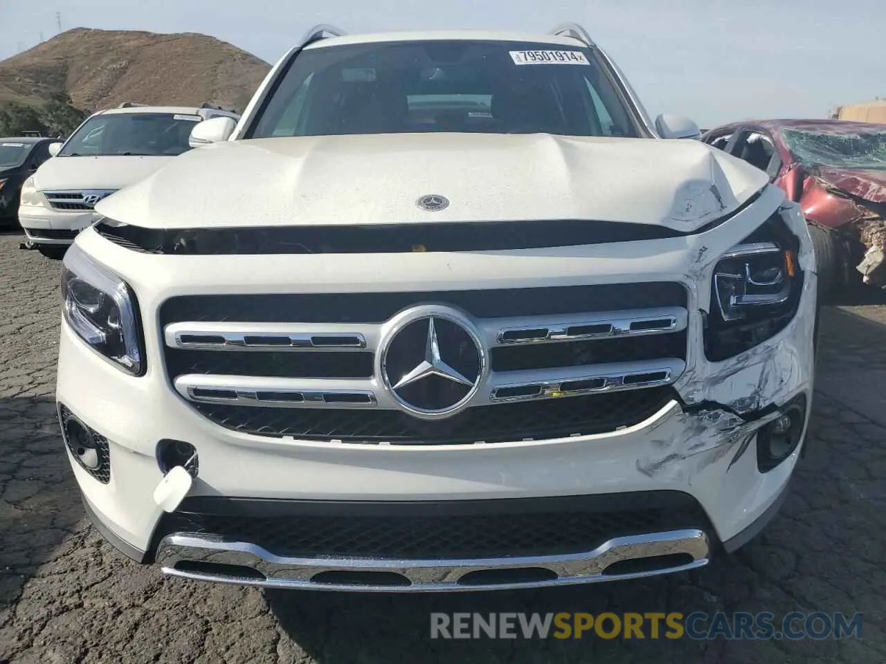 5 fotografías del automóvil dañado W1N4M4GB7NW251485 MERCEDES-BENZ GLB-CLASS 2022
