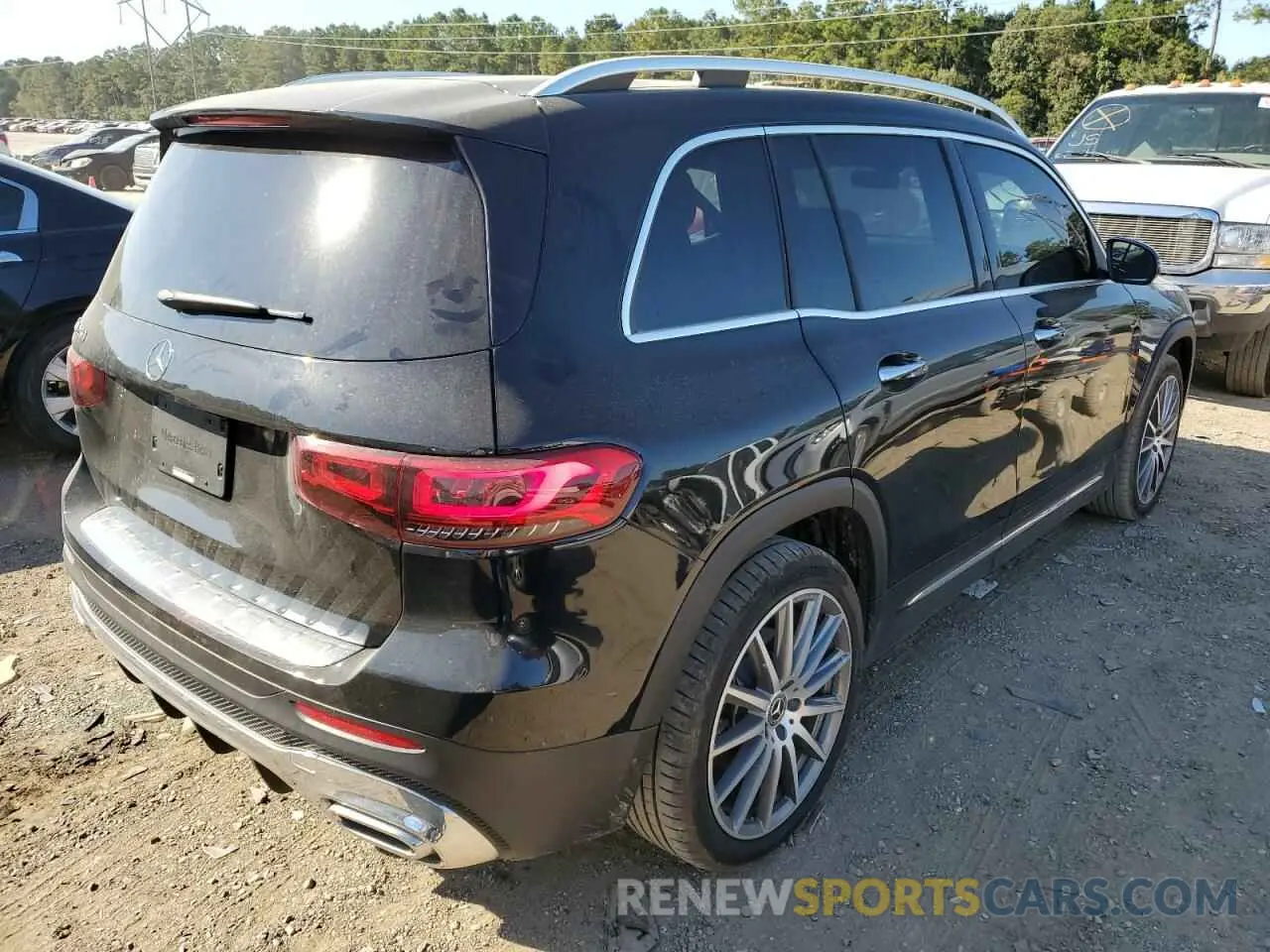 4 fotografías del automóvil dañado W1N4M4GB9NW230864 MERCEDES-BENZ GLB-CLASS 2022