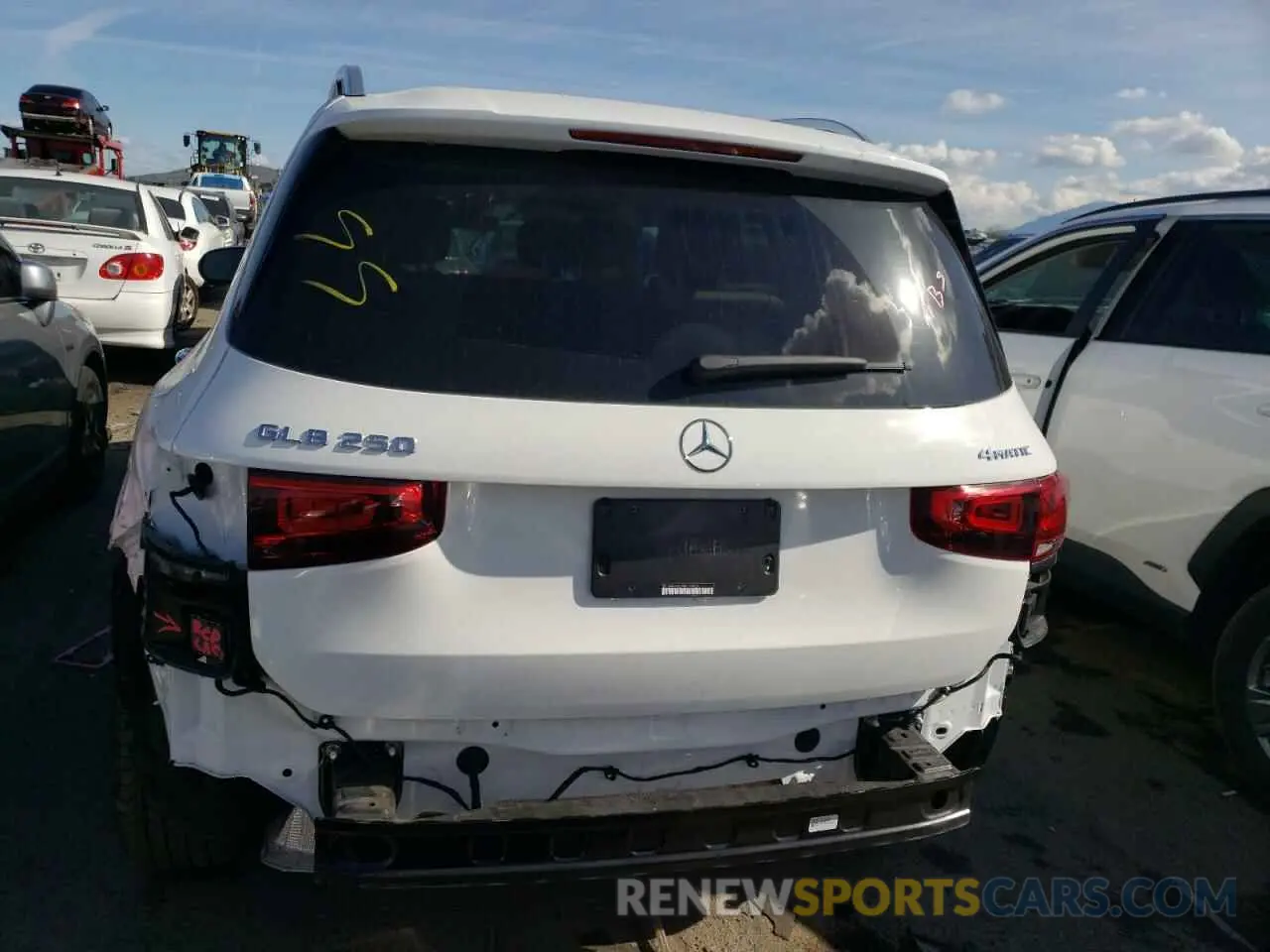 6 fotografías del automóvil dañado W1N4M4HB1NW199821 MERCEDES-BENZ GLB-CLASS 2022