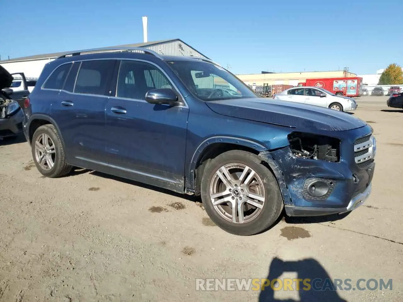4 fotografías del automóvil dañado W1N4M4HB3NW183409 MERCEDES-BENZ GLB-CLASS 2022