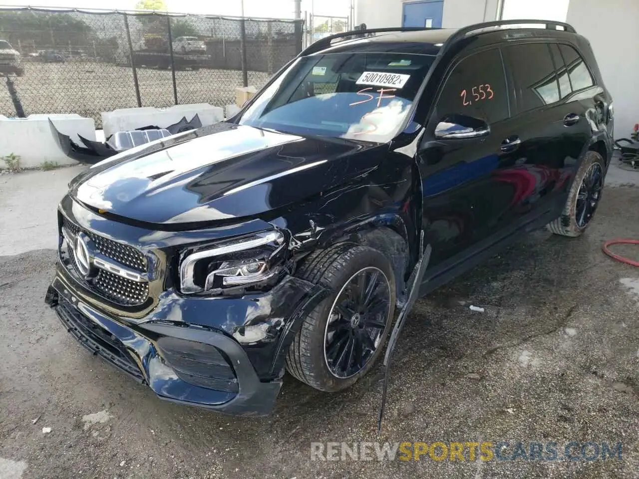 2 fotografías del automóvil dañado W1N4M4HB4NW184343 MERCEDES-BENZ GLB-CLASS 2022