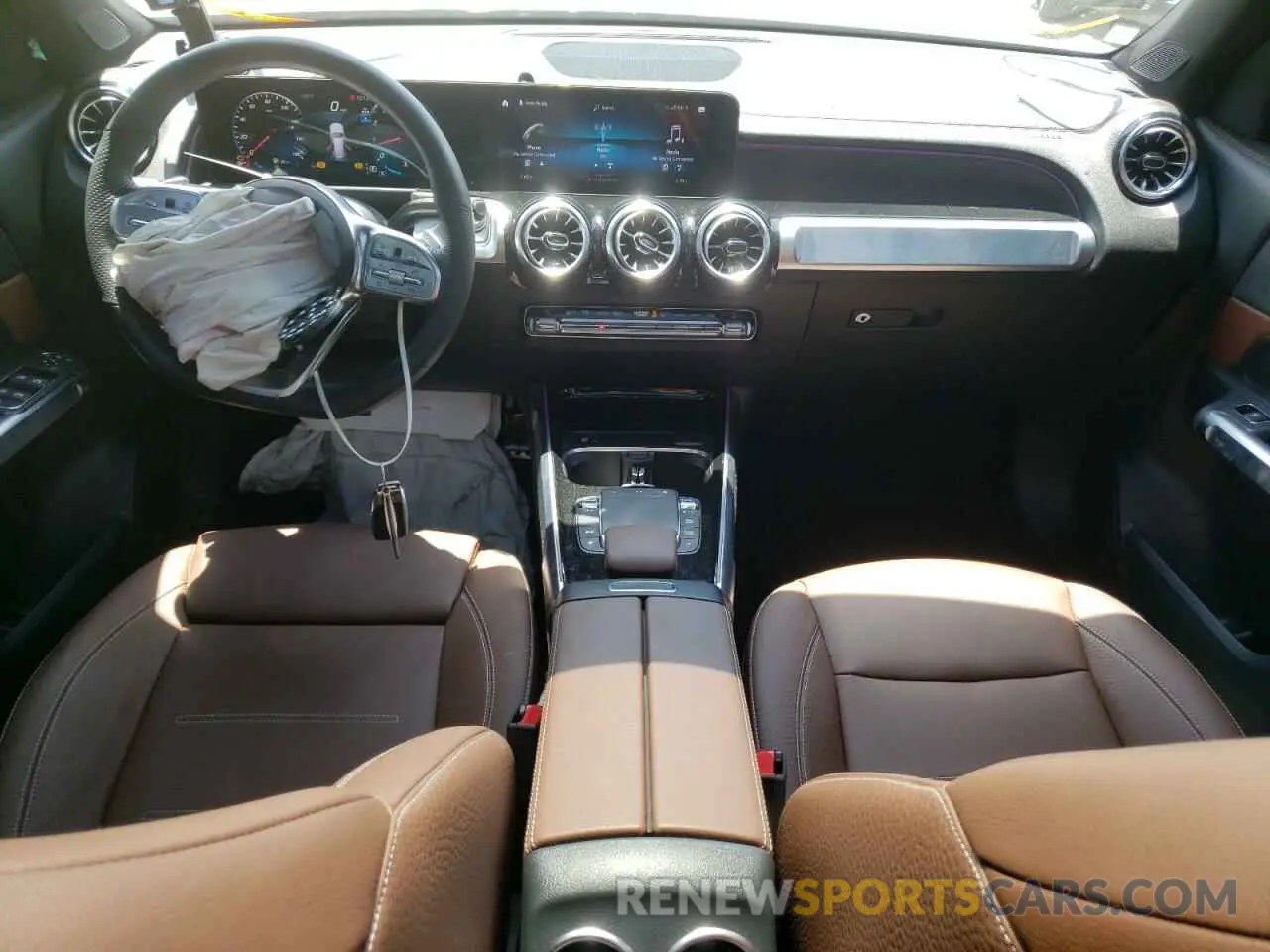 9 fotografías del automóvil dañado W1N4M4HB4NW184343 MERCEDES-BENZ GLB-CLASS 2022