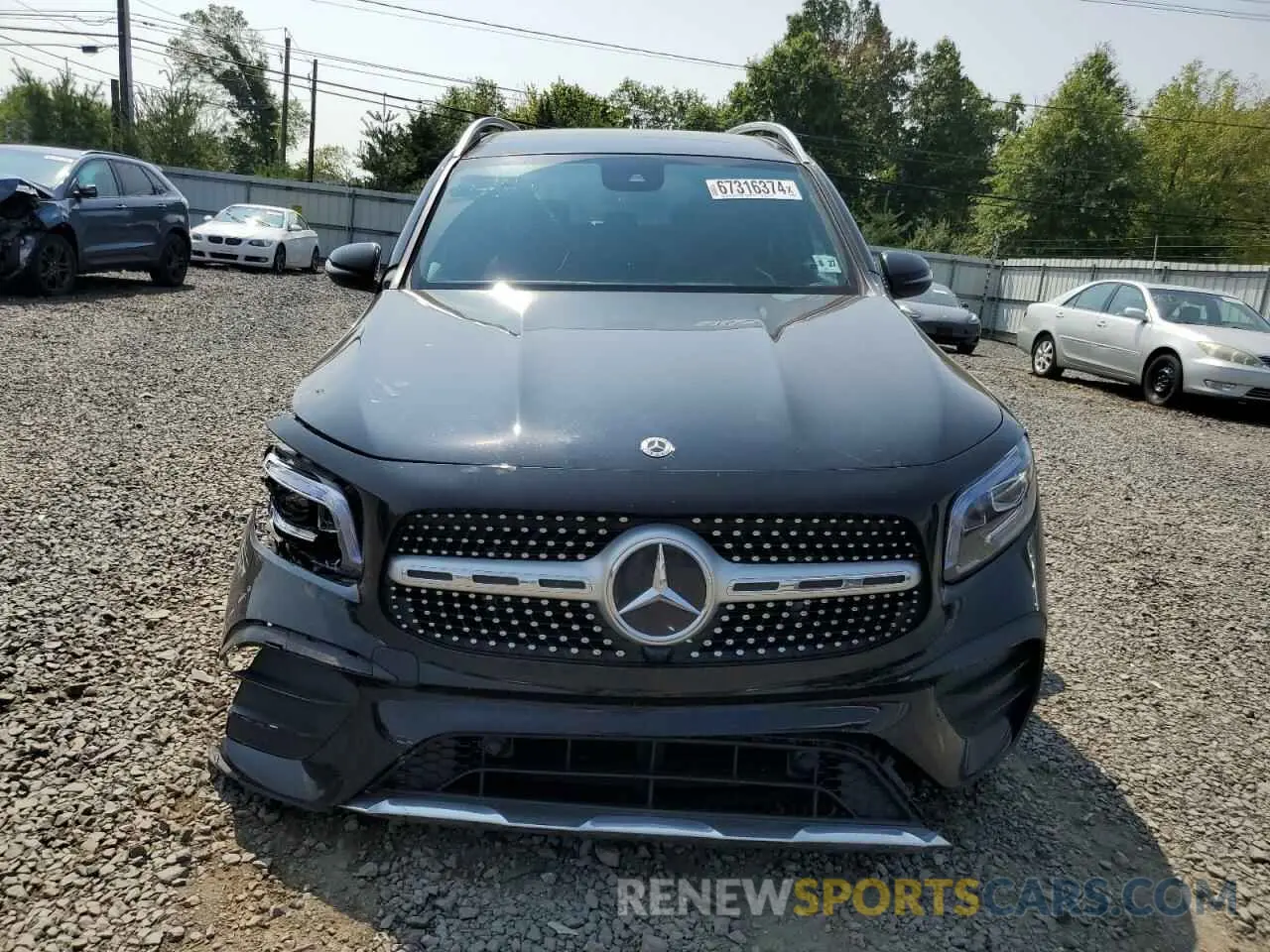 5 fotografías del automóvil dañado W1N4M4HB6NW242422 MERCEDES-BENZ GLB-CLASS 2022