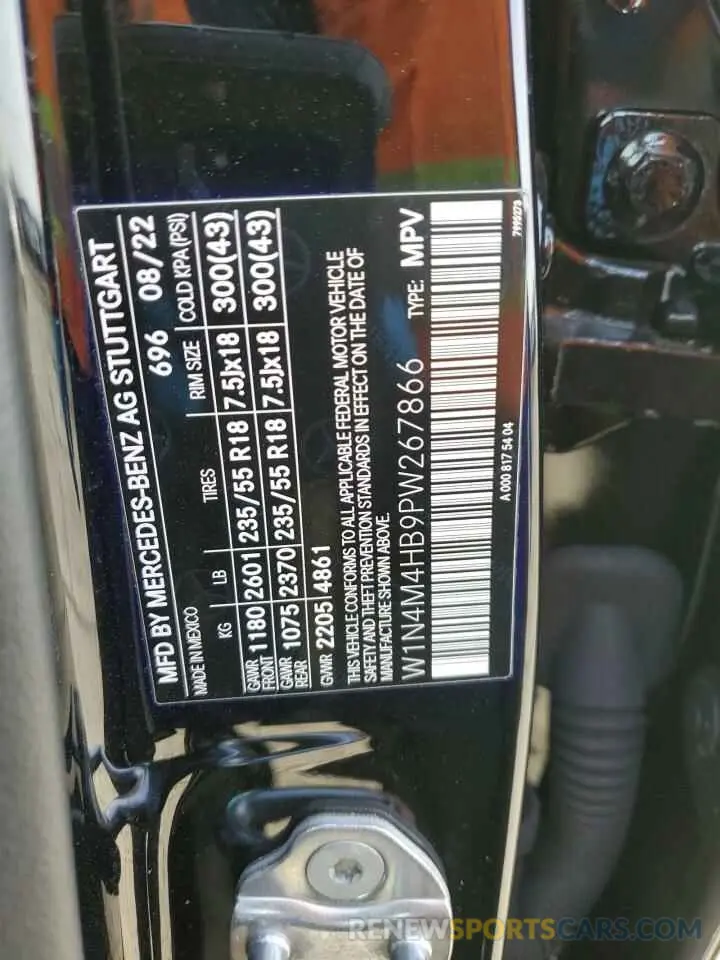 13 fotografías del automóvil dañado W1N4M4HB9PW267866 MERCEDES-BENZ GLB-CLASS 2023