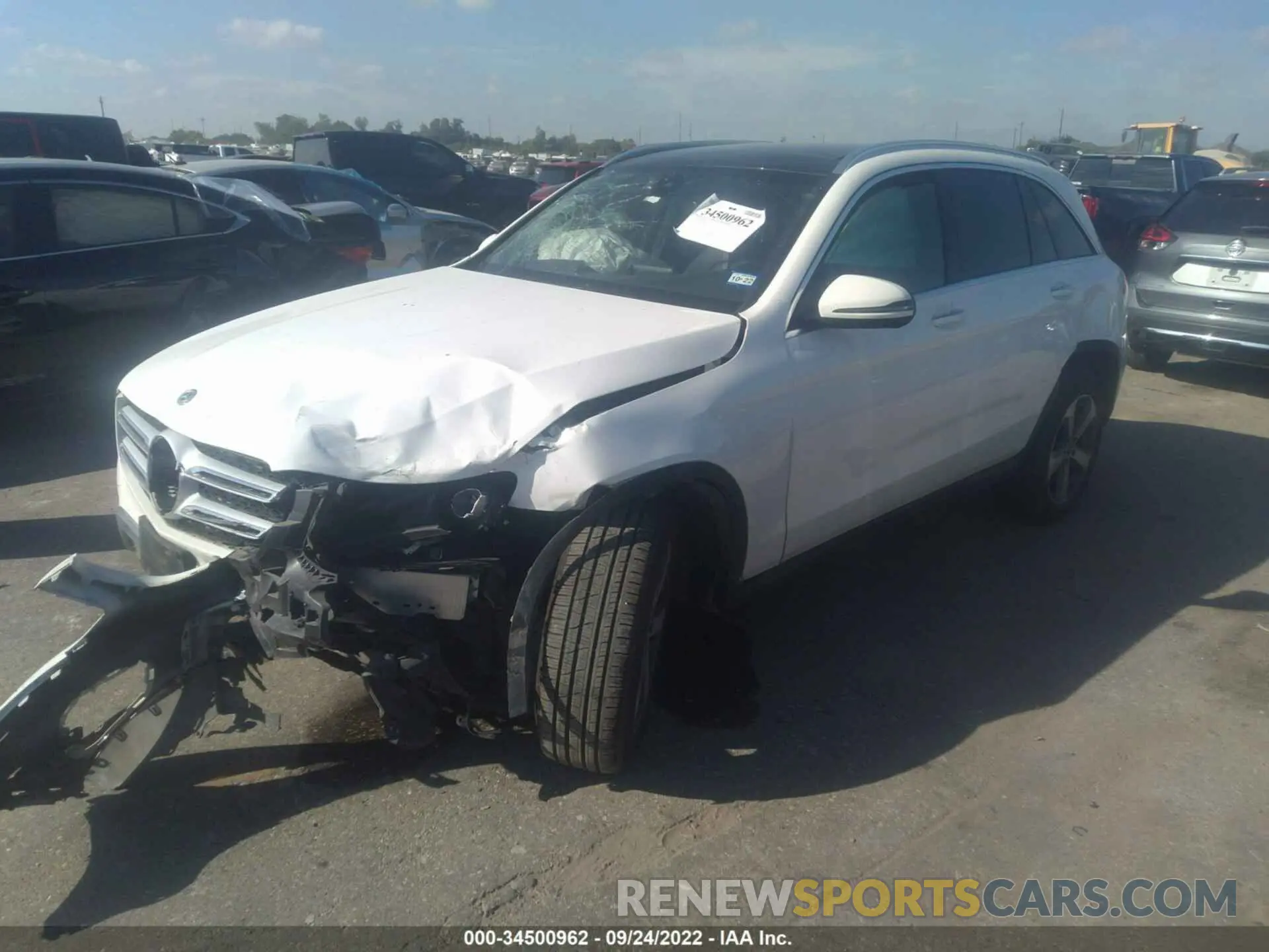 2 fotografías del automóvil dañado WDC0G4JB1KV168684 MERCEDES-BENZ GLC 2019