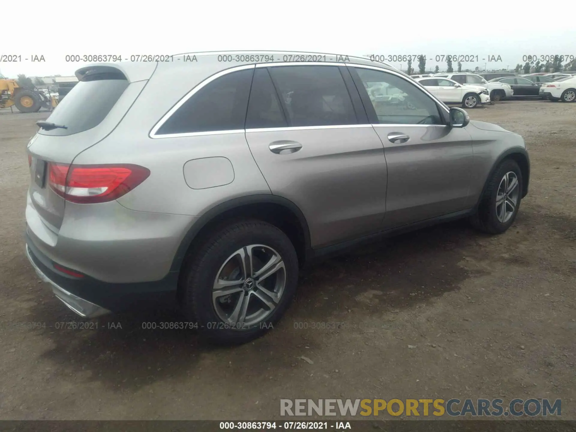 4 fotografías del automóvil dañado WDC0G4JB1KV185498 MERCEDES-BENZ GLC 2019
