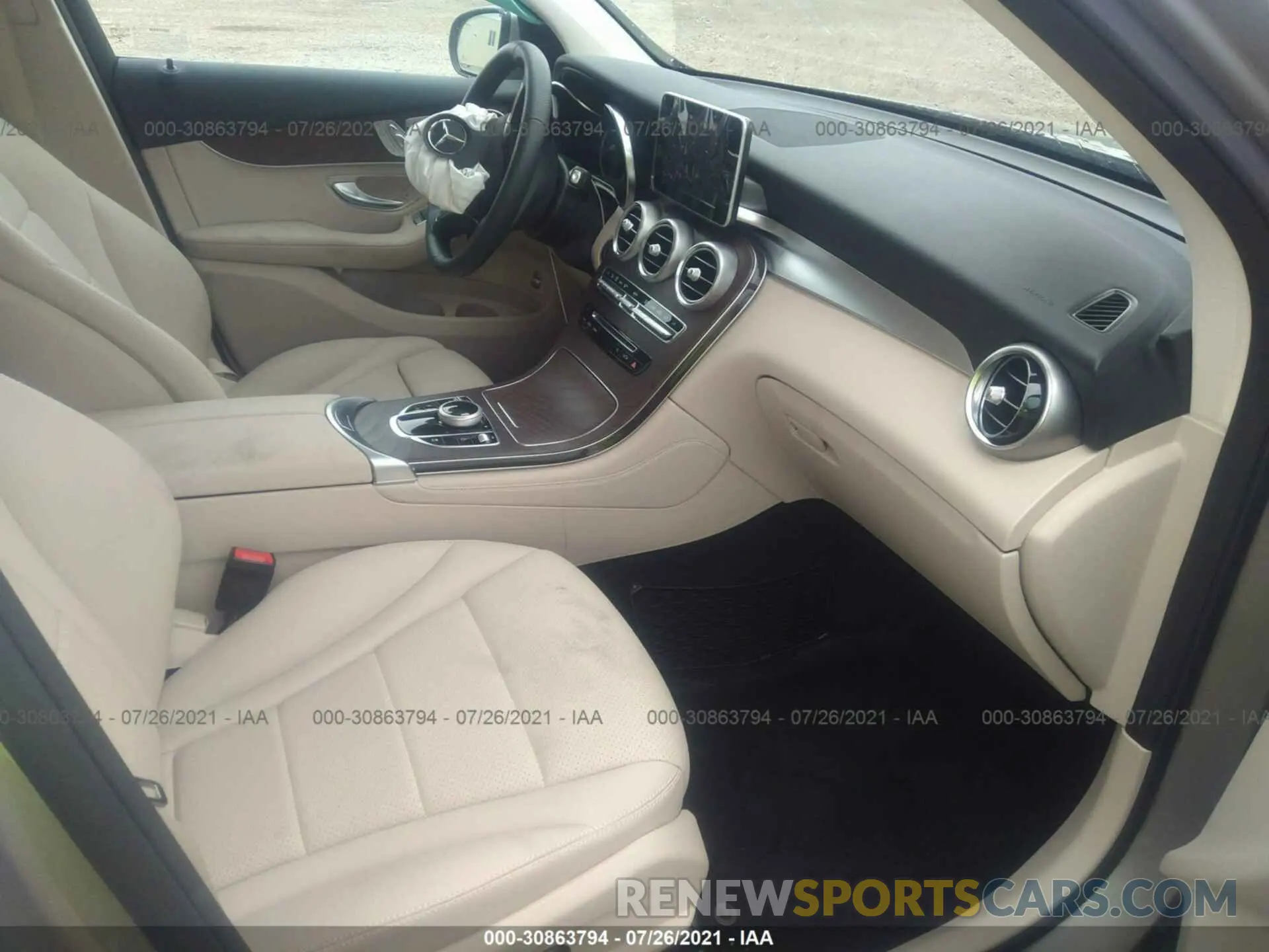 5 fotografías del automóvil dañado WDC0G4JB1KV185498 MERCEDES-BENZ GLC 2019