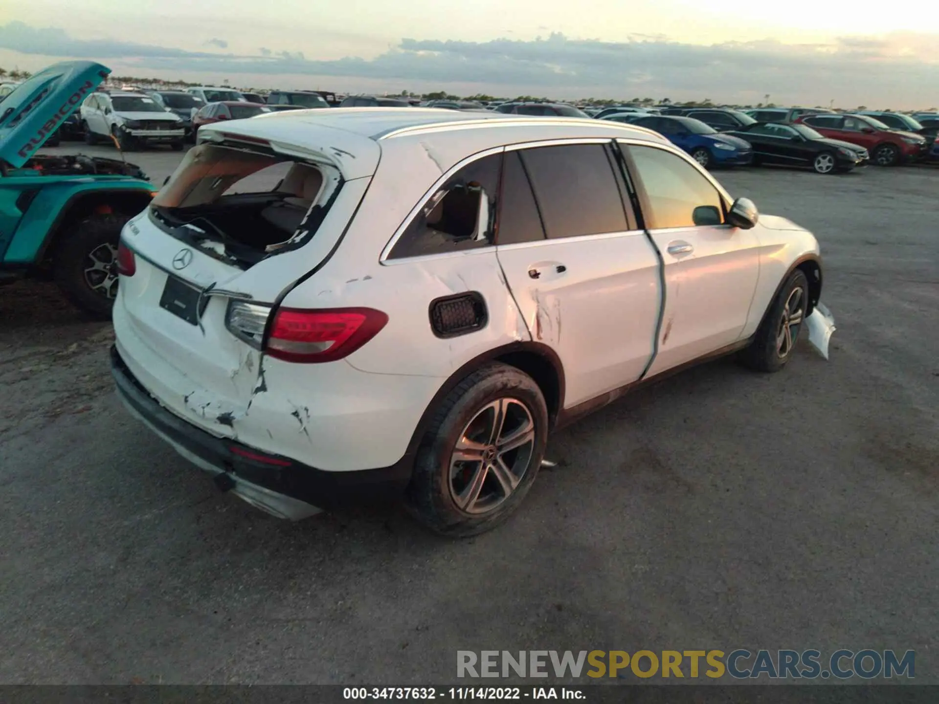 4 fotografías del automóvil dañado WDC0G4JB3KV134715 MERCEDES-BENZ GLC 2019
