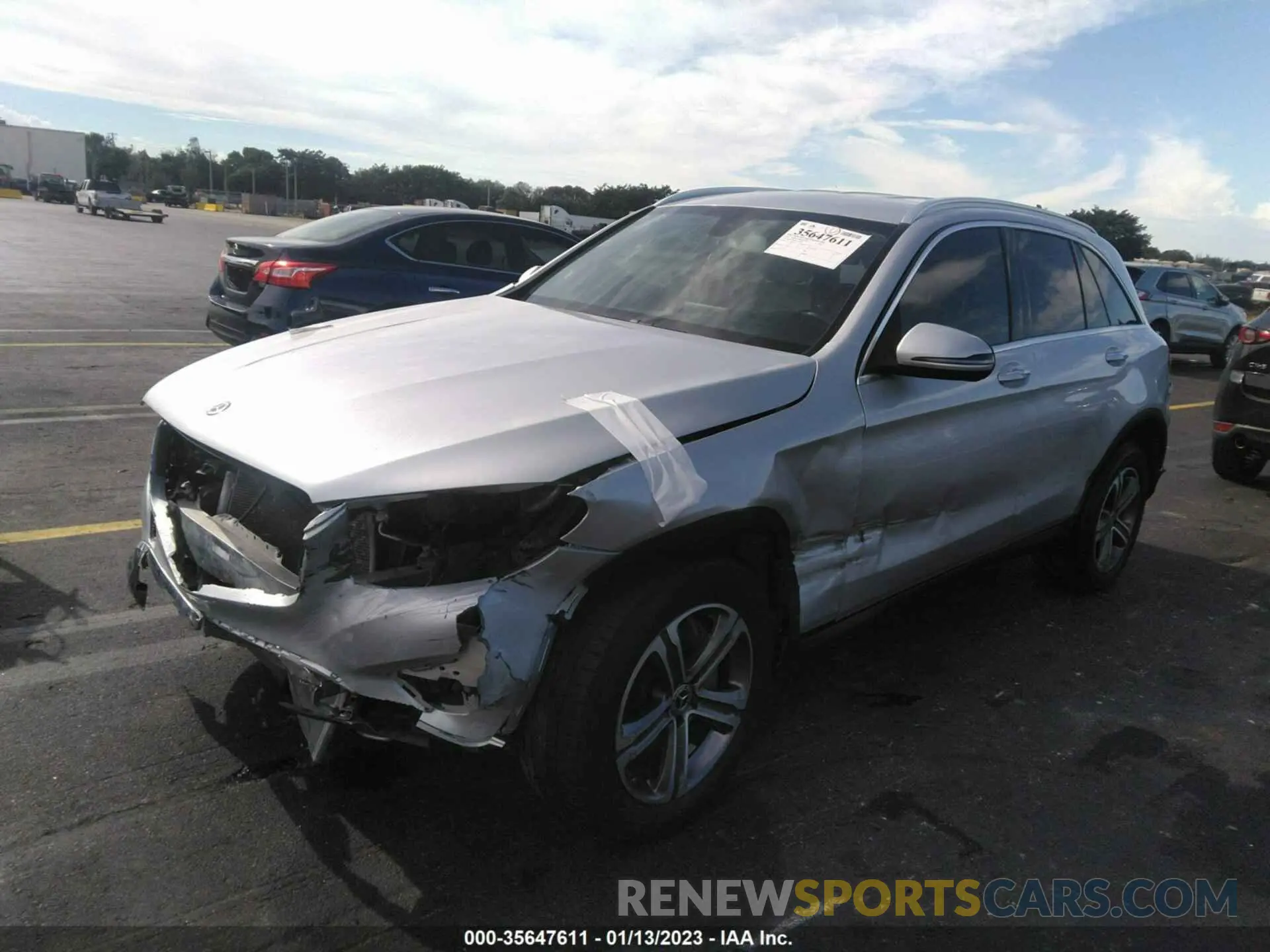 2 fotografías del automóvil dañado WDC0G4JBXKV150538 MERCEDES-BENZ GLC 2019