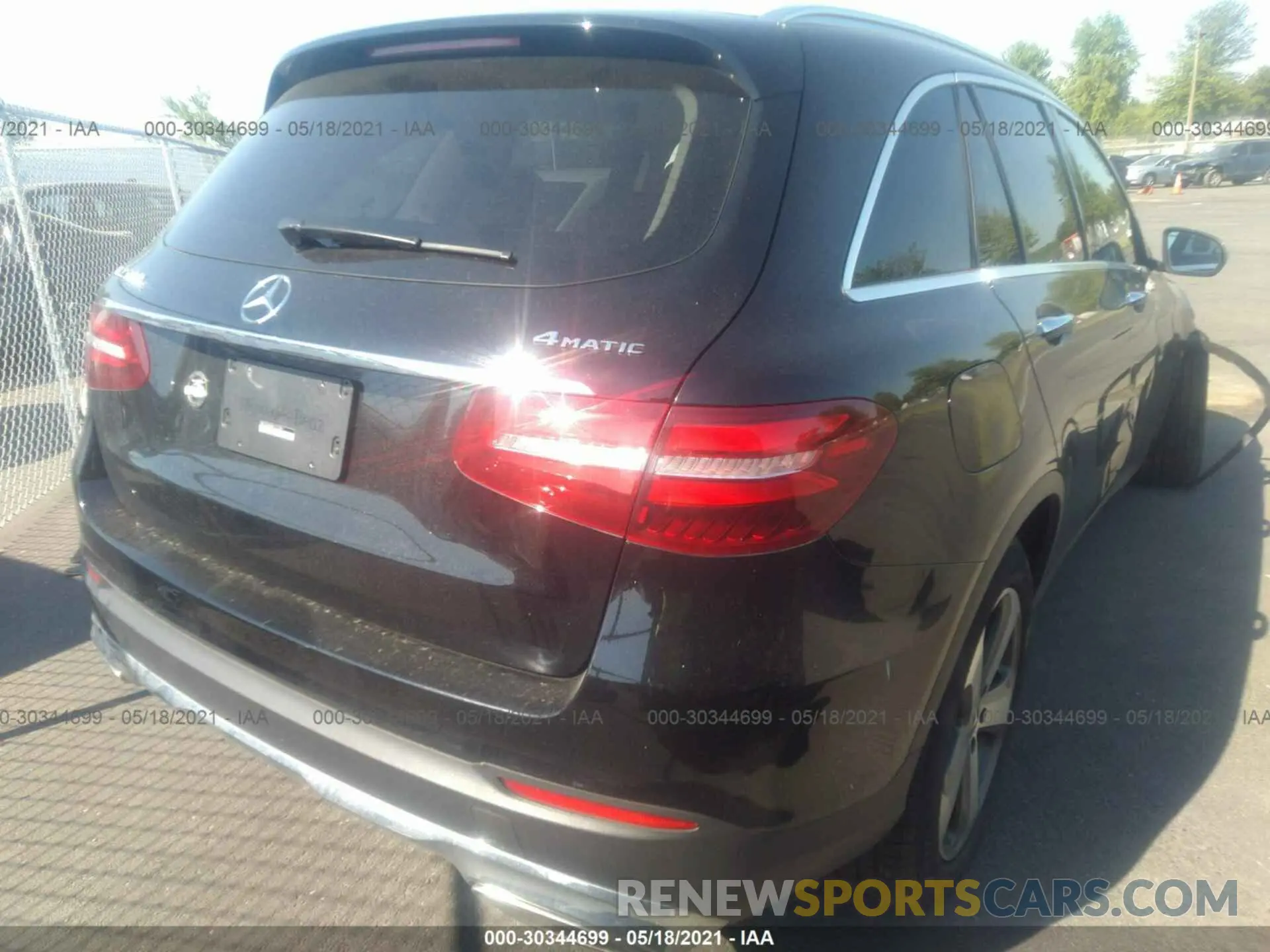 4 fotografías del automóvil dañado WDC0G4KB4KV123284 MERCEDES-BENZ GLC 2019