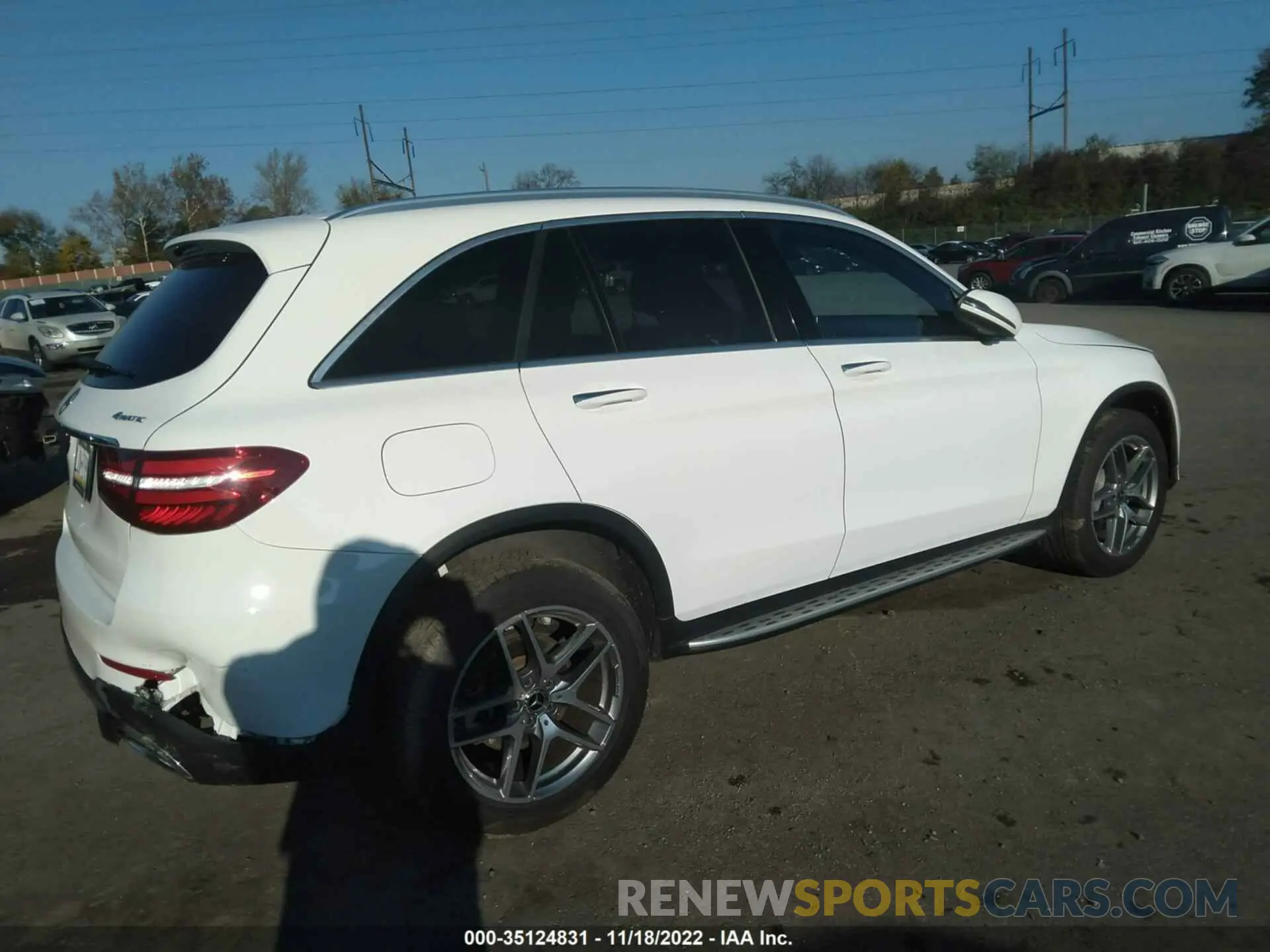 4 fotografías del automóvil dañado WDC0G4KB5KV190279 MERCEDES-BENZ GLC 2019