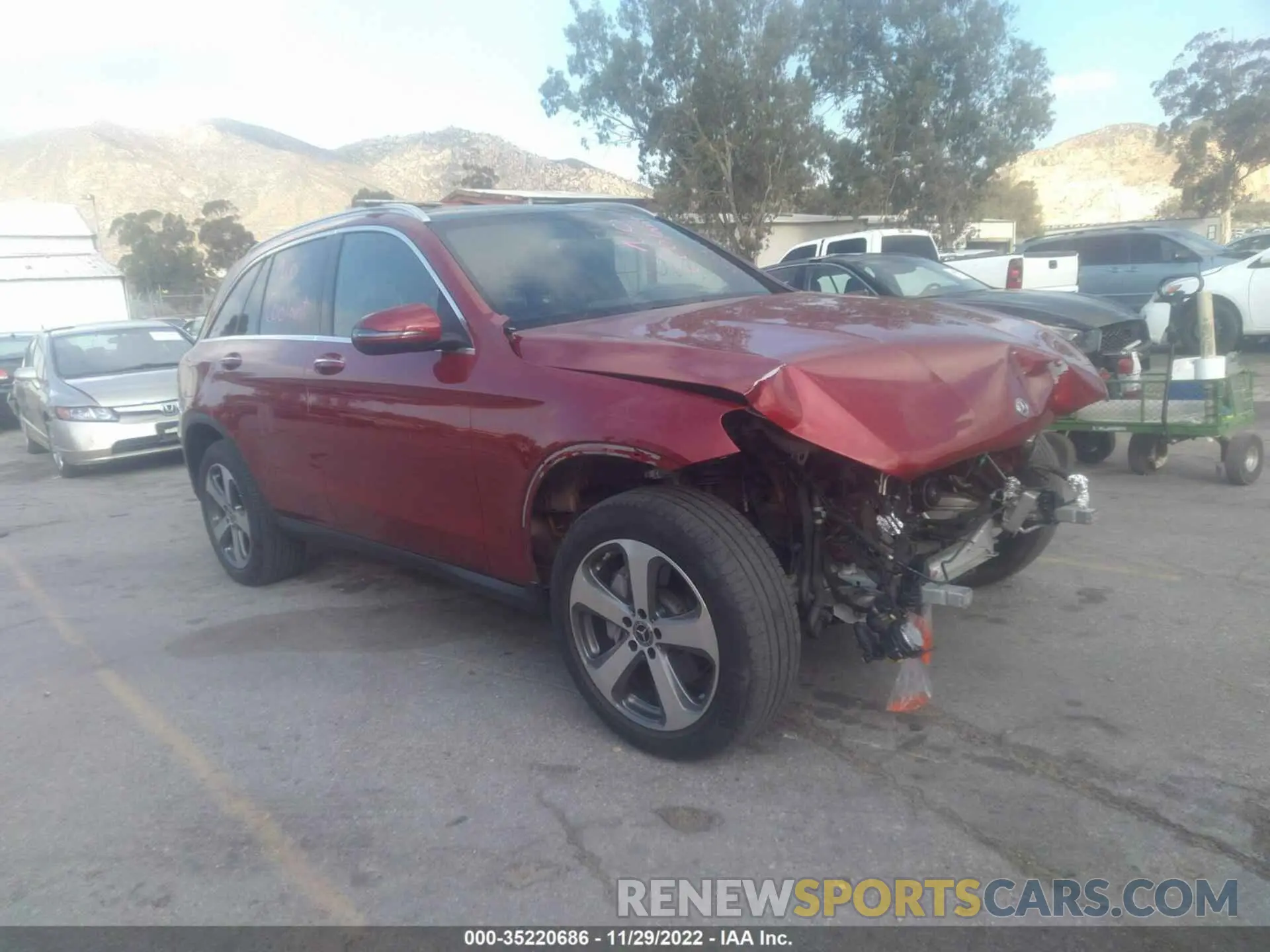 1 fotografías del automóvil dañado WDC0G4KB6KV142712 MERCEDES-BENZ GLC 2019