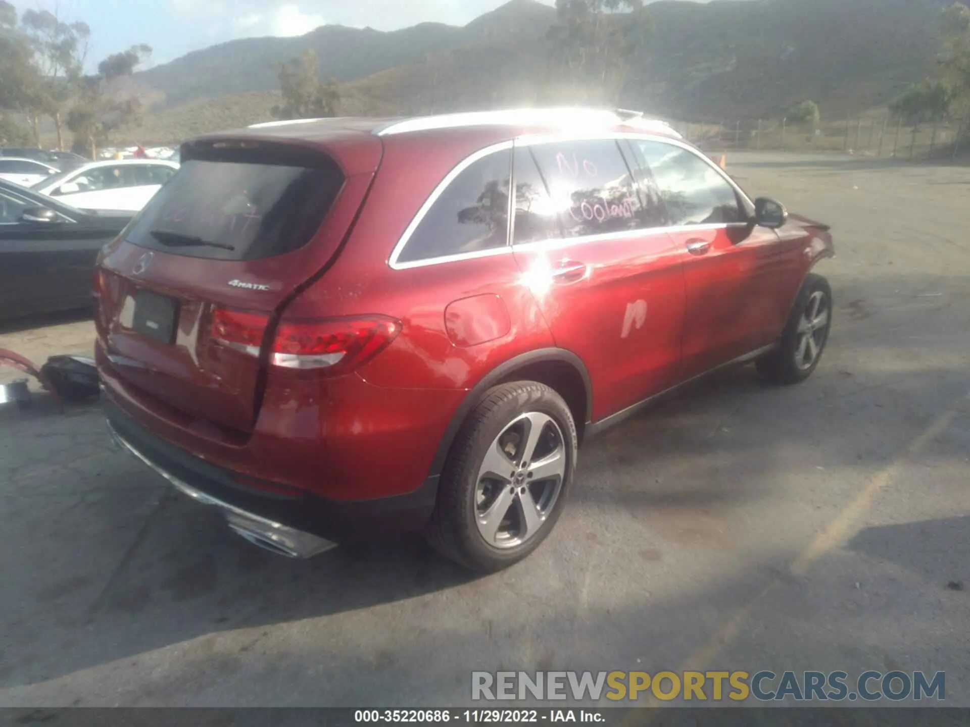 4 fotografías del automóvil dañado WDC0G4KB6KV142712 MERCEDES-BENZ GLC 2019