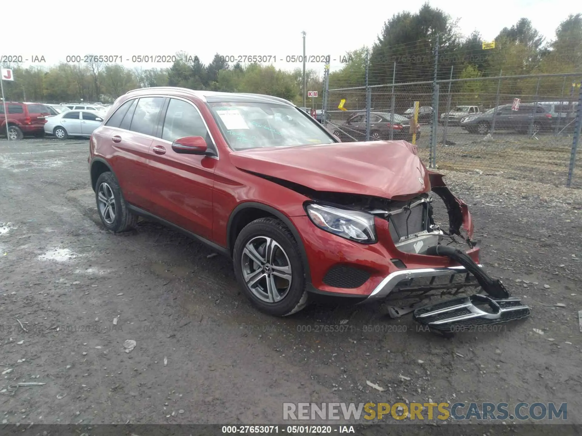 1 fotografías del automóvil dañado WDC0G4KB9KV178104 MERCEDES-BENZ GLC 2019