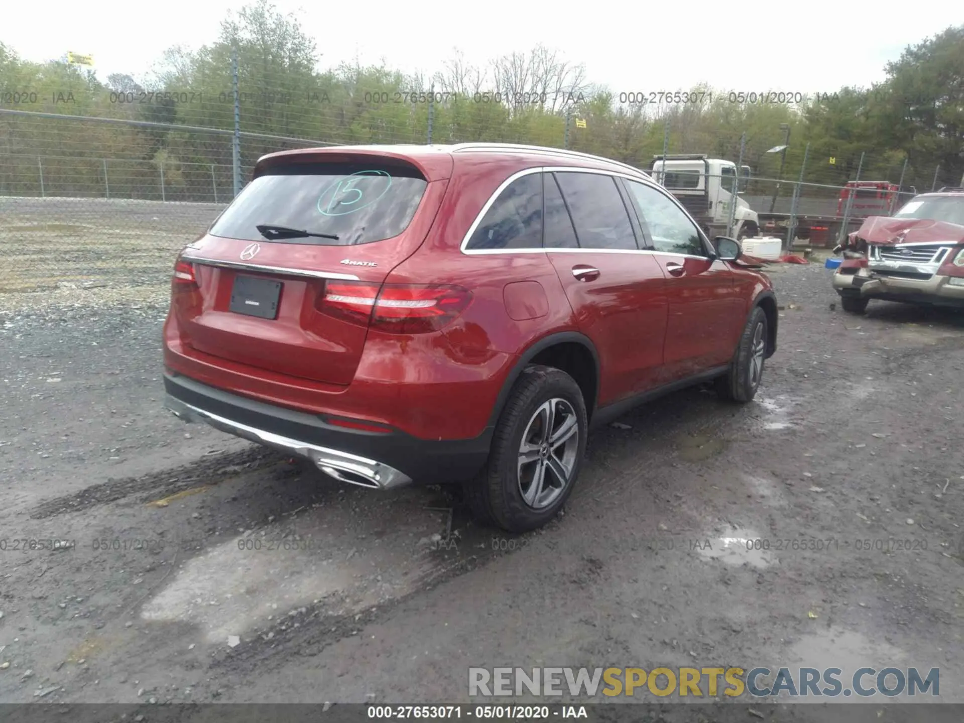 4 fotografías del automóvil dañado WDC0G4KB9KV178104 MERCEDES-BENZ GLC 2019