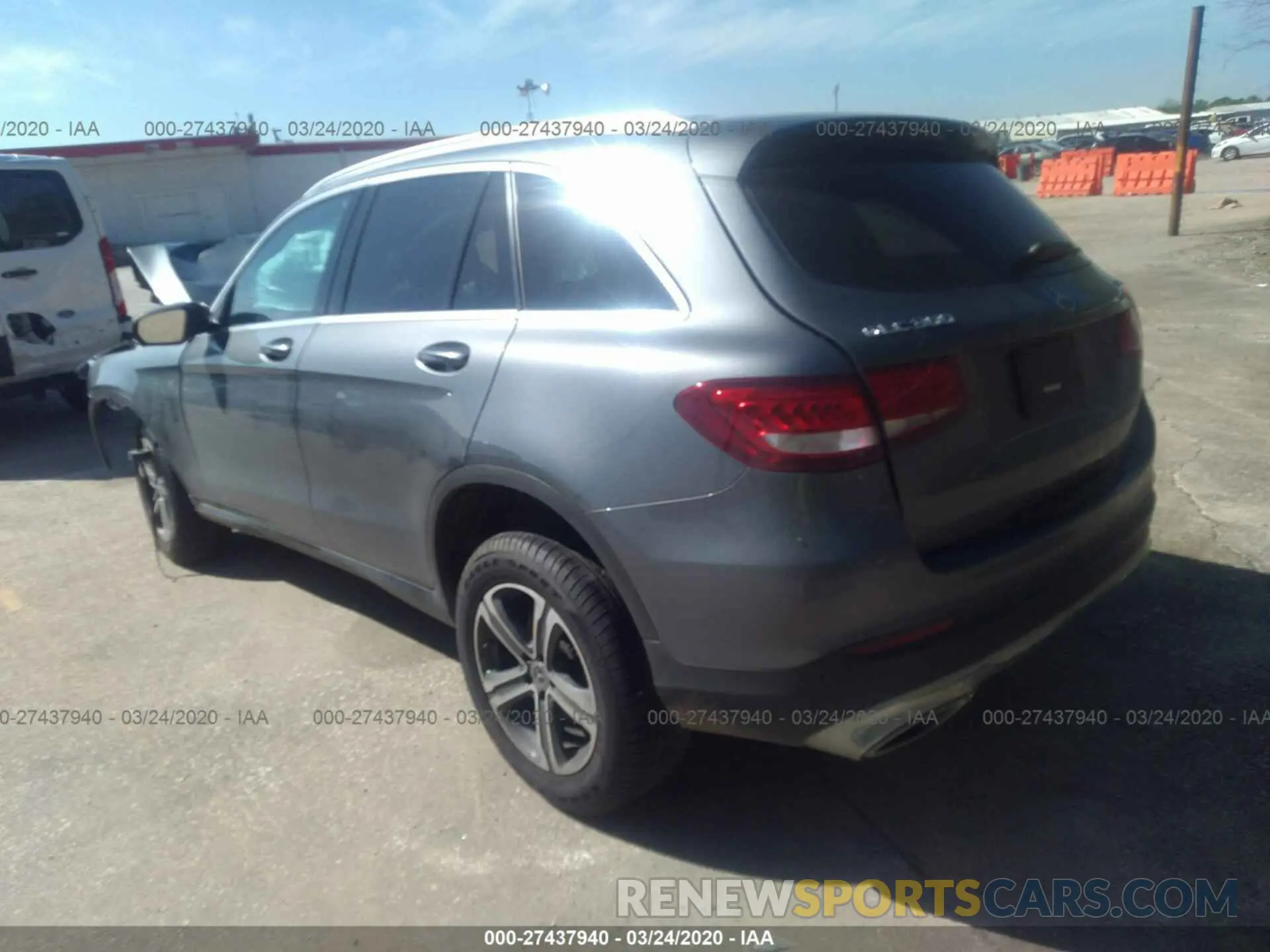 3 fotografías del automóvil dañado WDC0G4KBXKF604487 MERCEDES-BENZ GLC 2019