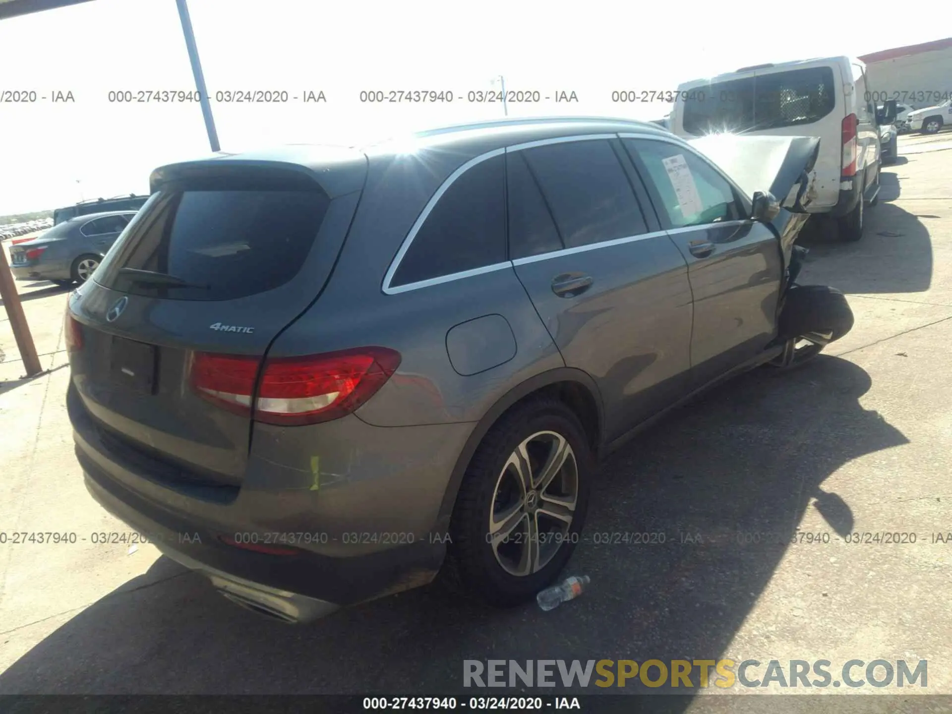 4 fotografías del automóvil dañado WDC0G4KBXKF604487 MERCEDES-BENZ GLC 2019