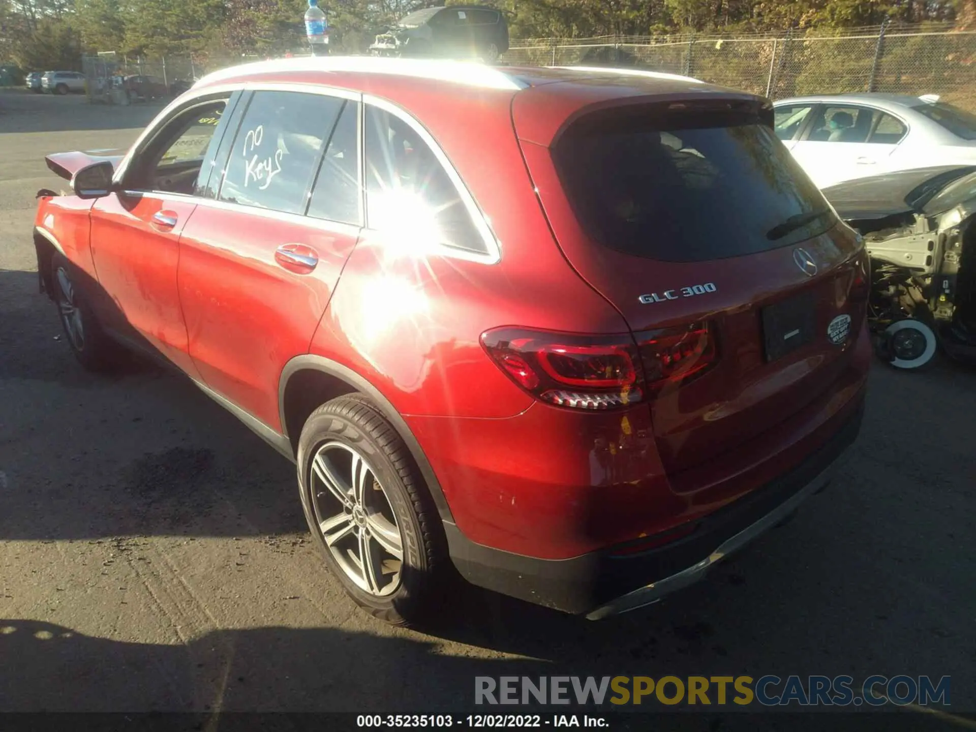 3 fotografías del automóvil dañado W1N0G8EB2LF839842 MERCEDES-BENZ GLC 2020