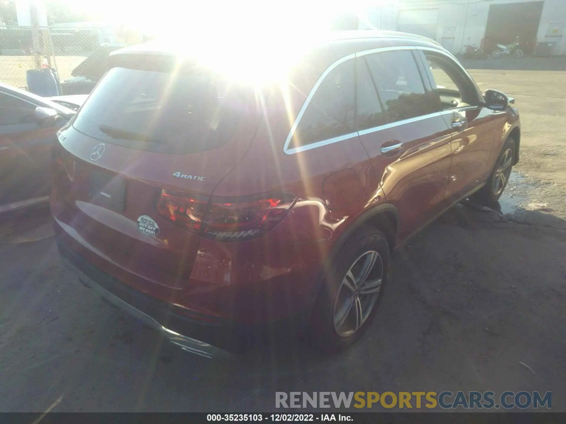 4 fotografías del automóvil dañado W1N0G8EB2LF839842 MERCEDES-BENZ GLC 2020