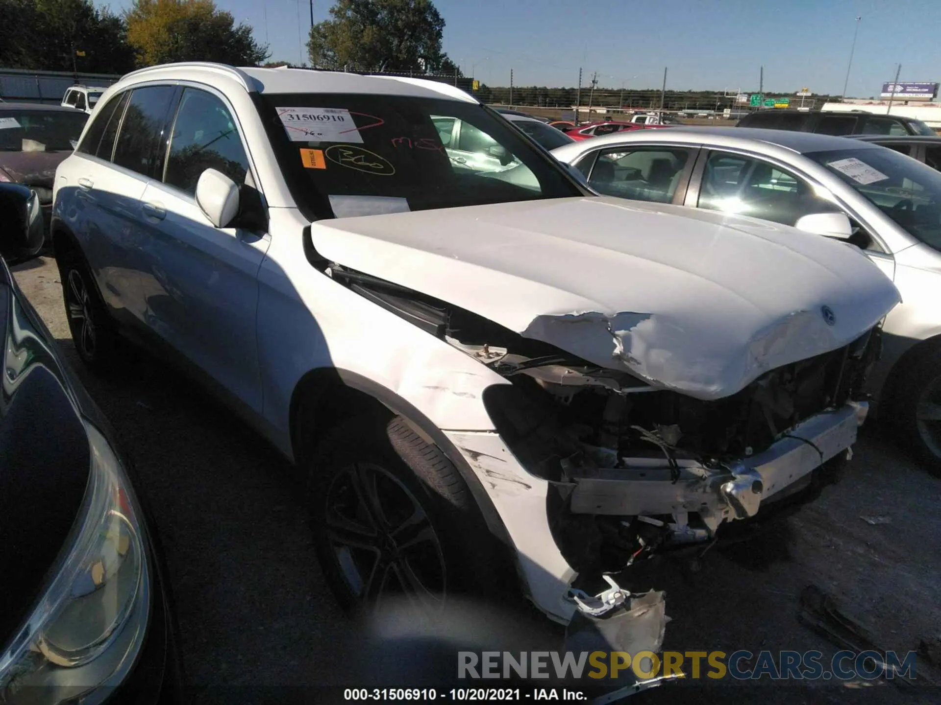 1 fotografías del automóvil dañado WDC0G8DB6LF724342 MERCEDES-BENZ GLC 2020