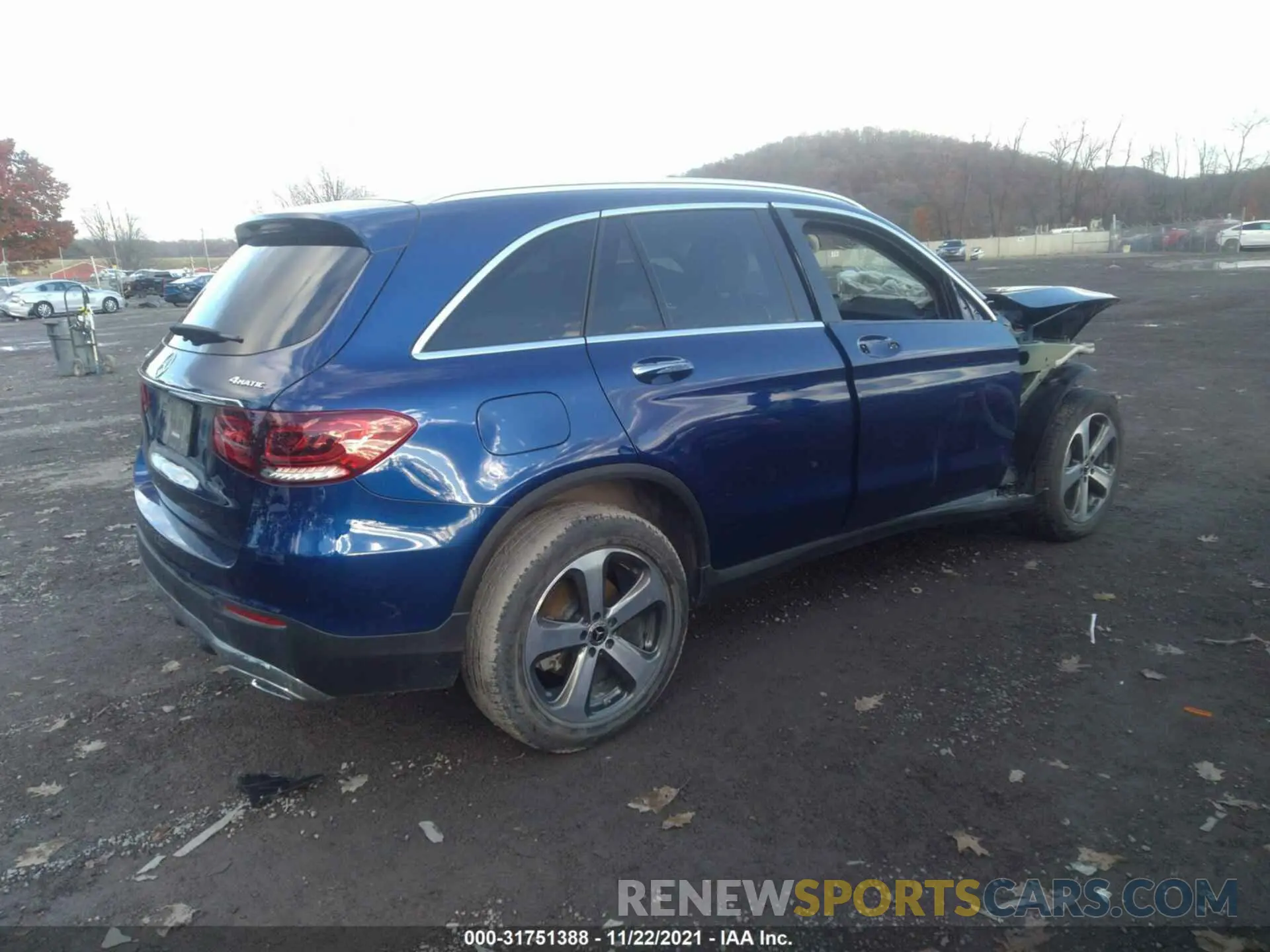 4 fotografías del automóvil dañado WDC0G8EB0LF748568 MERCEDES-BENZ GLC 2020
