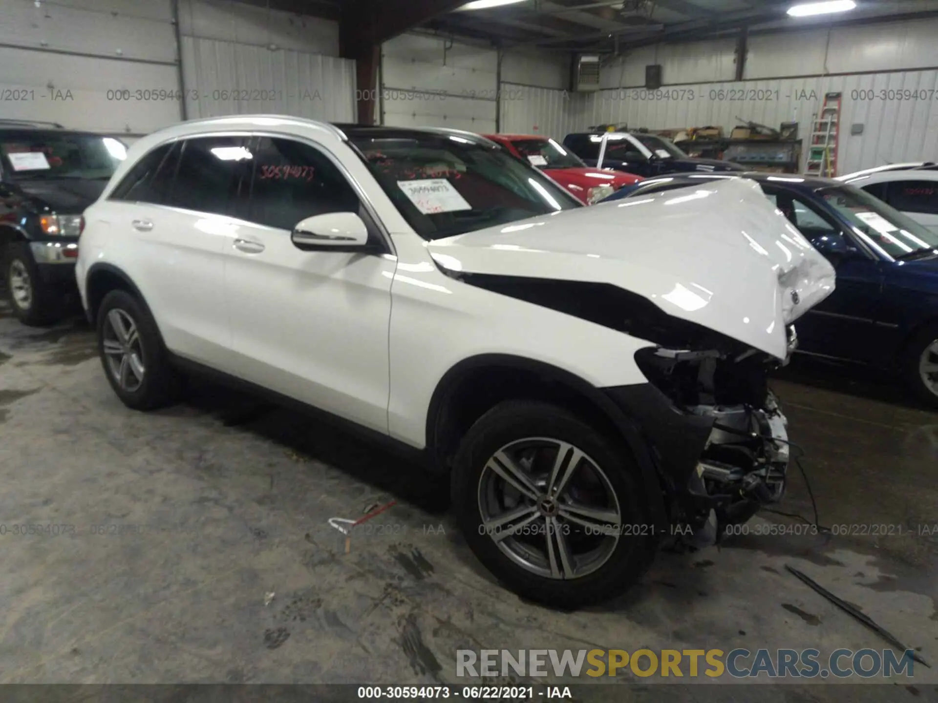 1 fotografías del automóvil dañado WDC0G8EB9LF682926 MERCEDES-BENZ GLC 2020