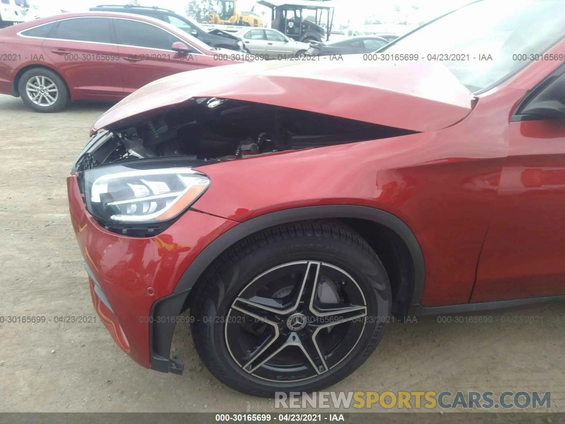 6 fotografías del automóvil dañado W1N0G8DB2MV263727 MERCEDES-BENZ GLC 2021