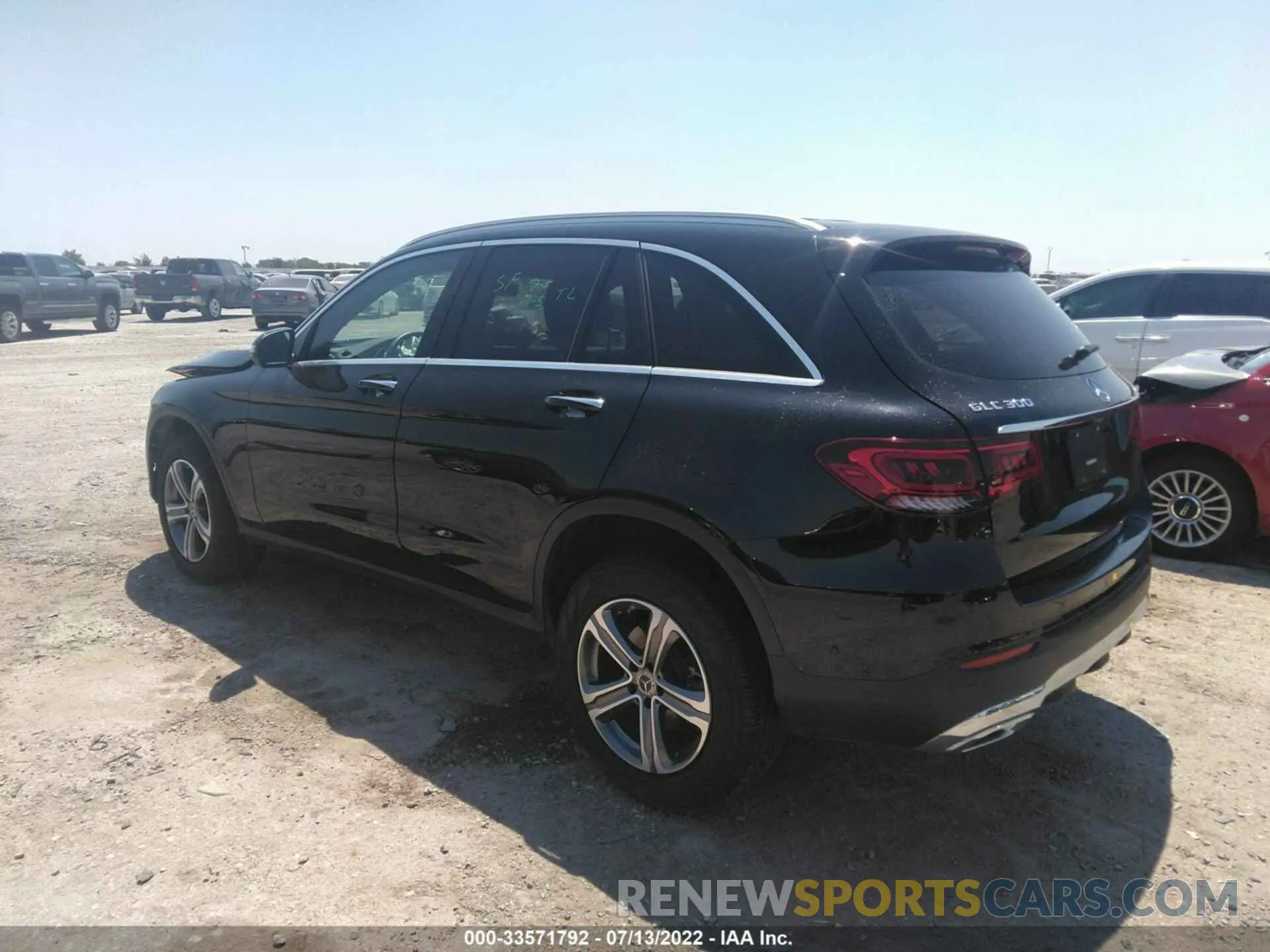 3 fotografías del automóvil dañado W1N0G8DB4MV279900 MERCEDES-BENZ GLC 2021