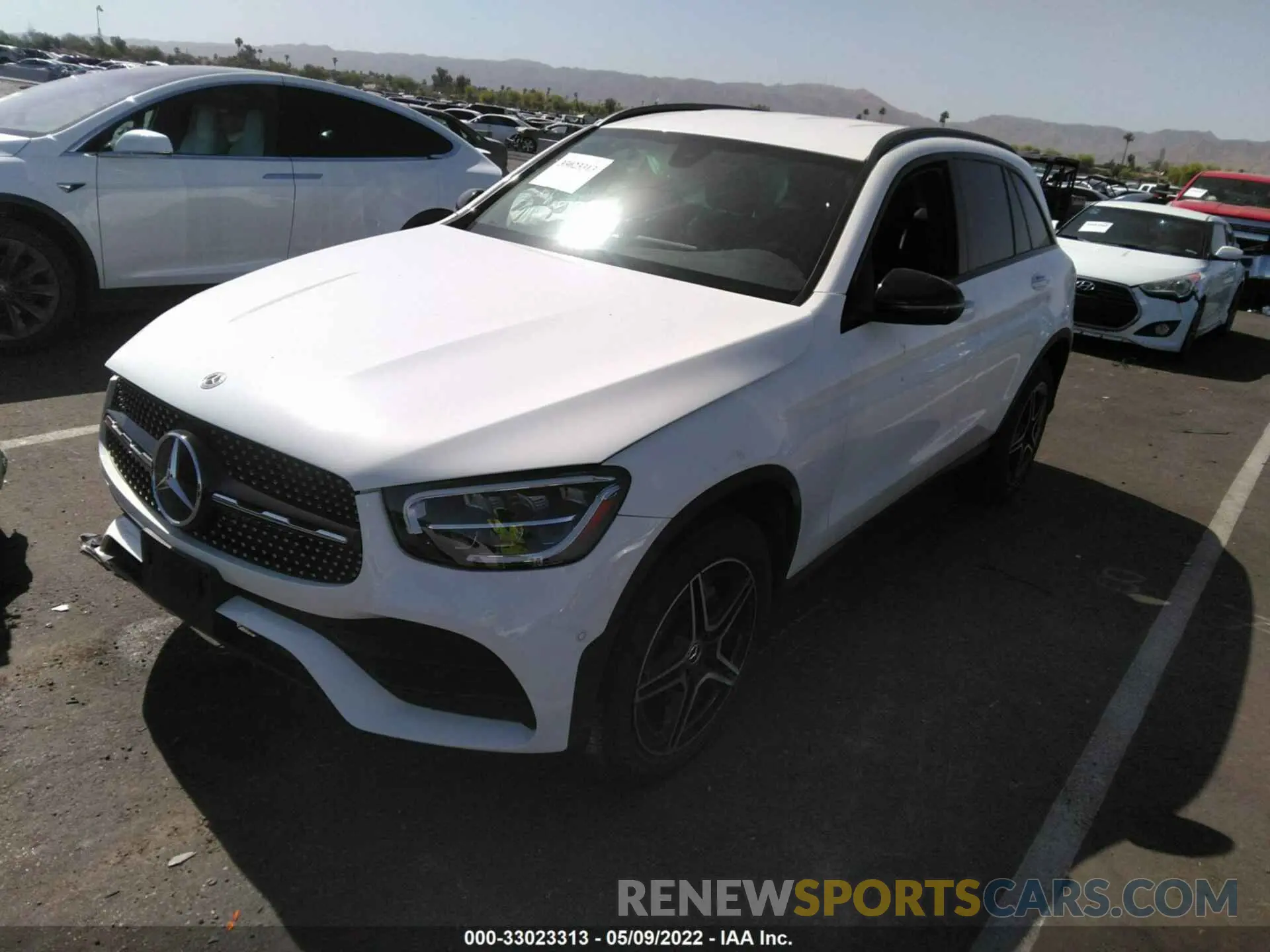 2 fotografías del automóvil dañado W1N0G8DB9MV279875 MERCEDES-BENZ GLC 2021
