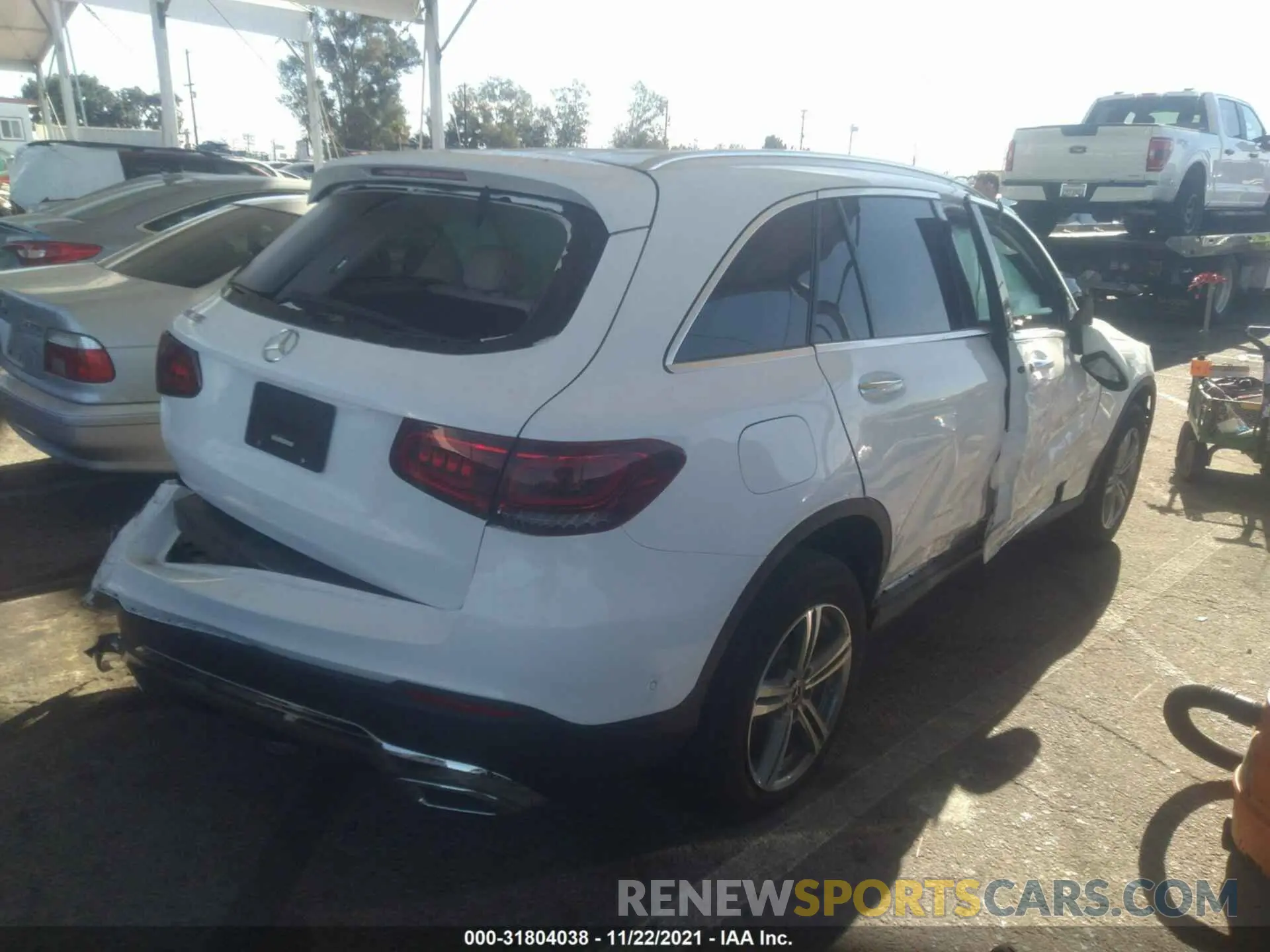 4 fotografías del automóvil dañado W1N0G8DBXMF911406 MERCEDES-BENZ GLC 2021