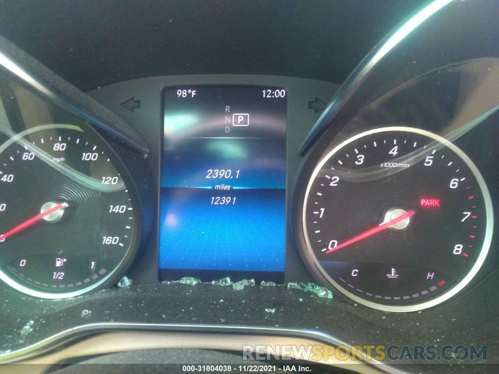 7 fotografías del automóvil dañado W1N0G8DBXMF911406 MERCEDES-BENZ GLC 2021