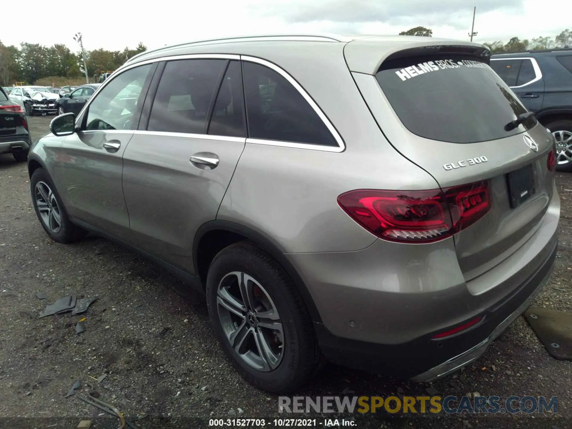 3 fotografías del automóvil dañado W1N0G8EB1MF872140 MERCEDES-BENZ GLC 2021
