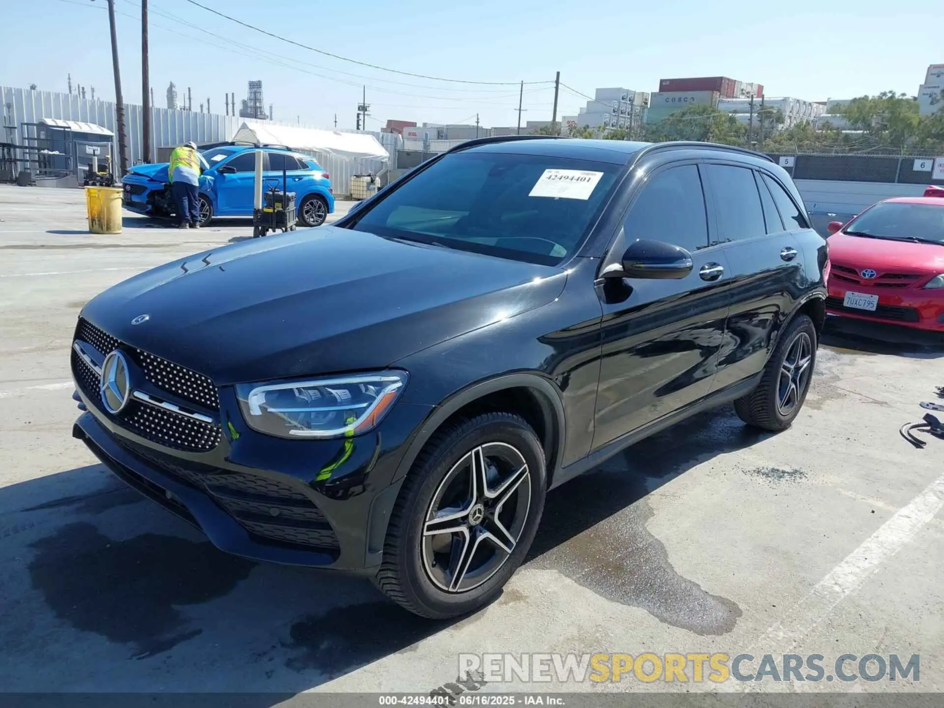 2 fotografías del automóvil dañado W1N0G8EB1MG007596 MERCEDES-BENZ GLC 2021