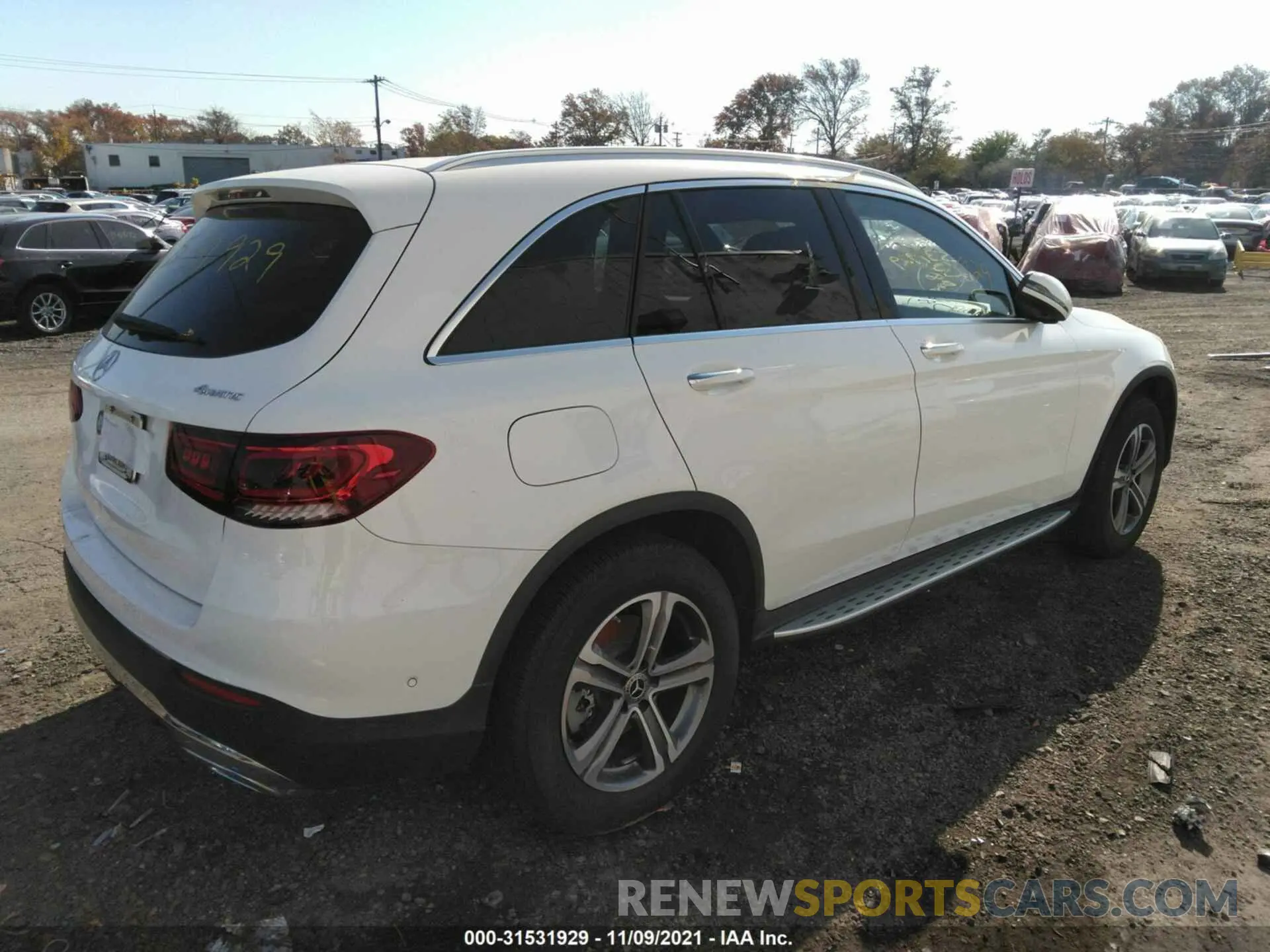 4 fotografías del automóvil dañado W1N0G8EB2MF890730 MERCEDES-BENZ GLC 2021