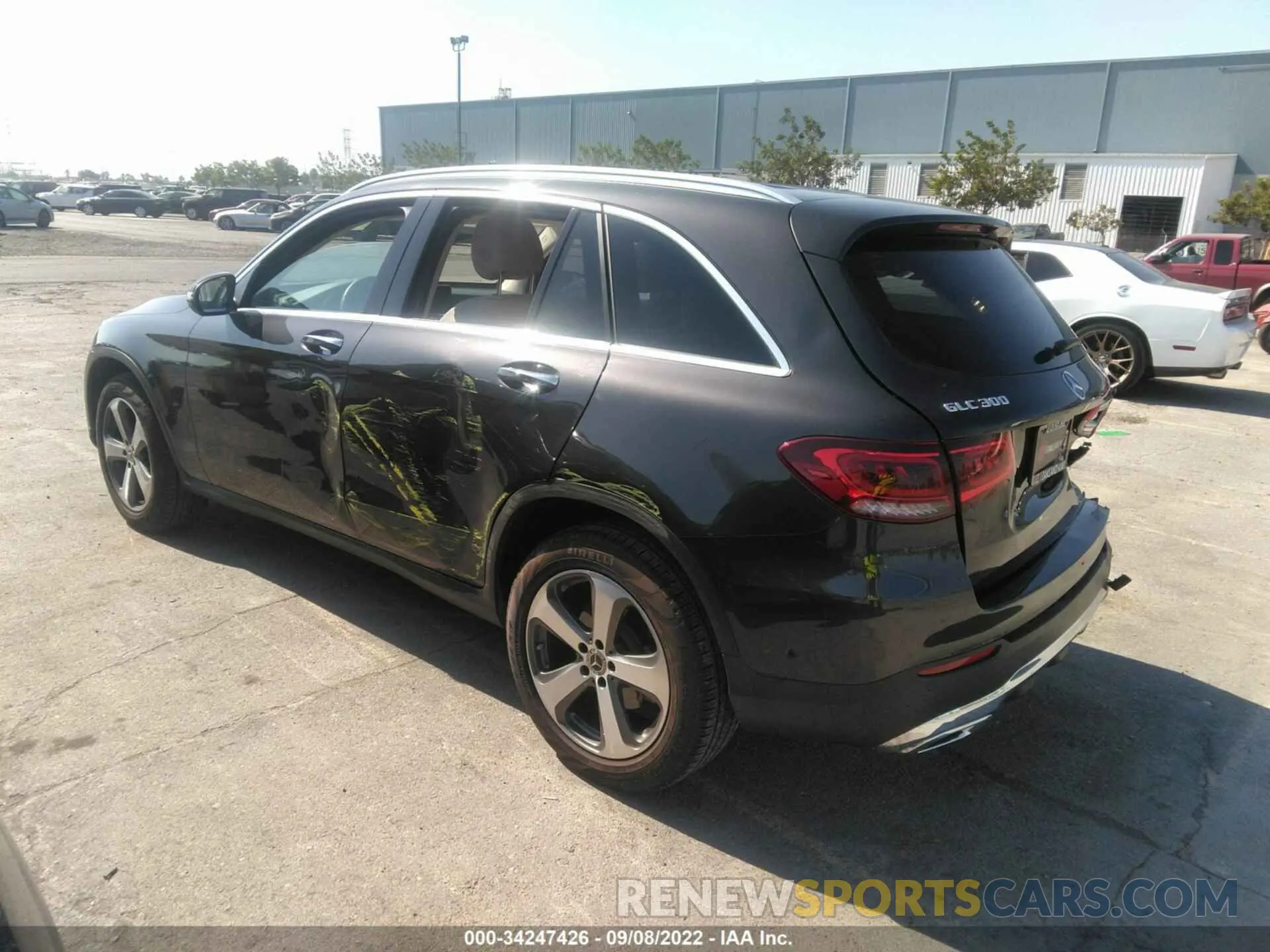 3 fotografías del automóvil dañado W1N0G8EB7MF899469 MERCEDES-BENZ GLC 2021