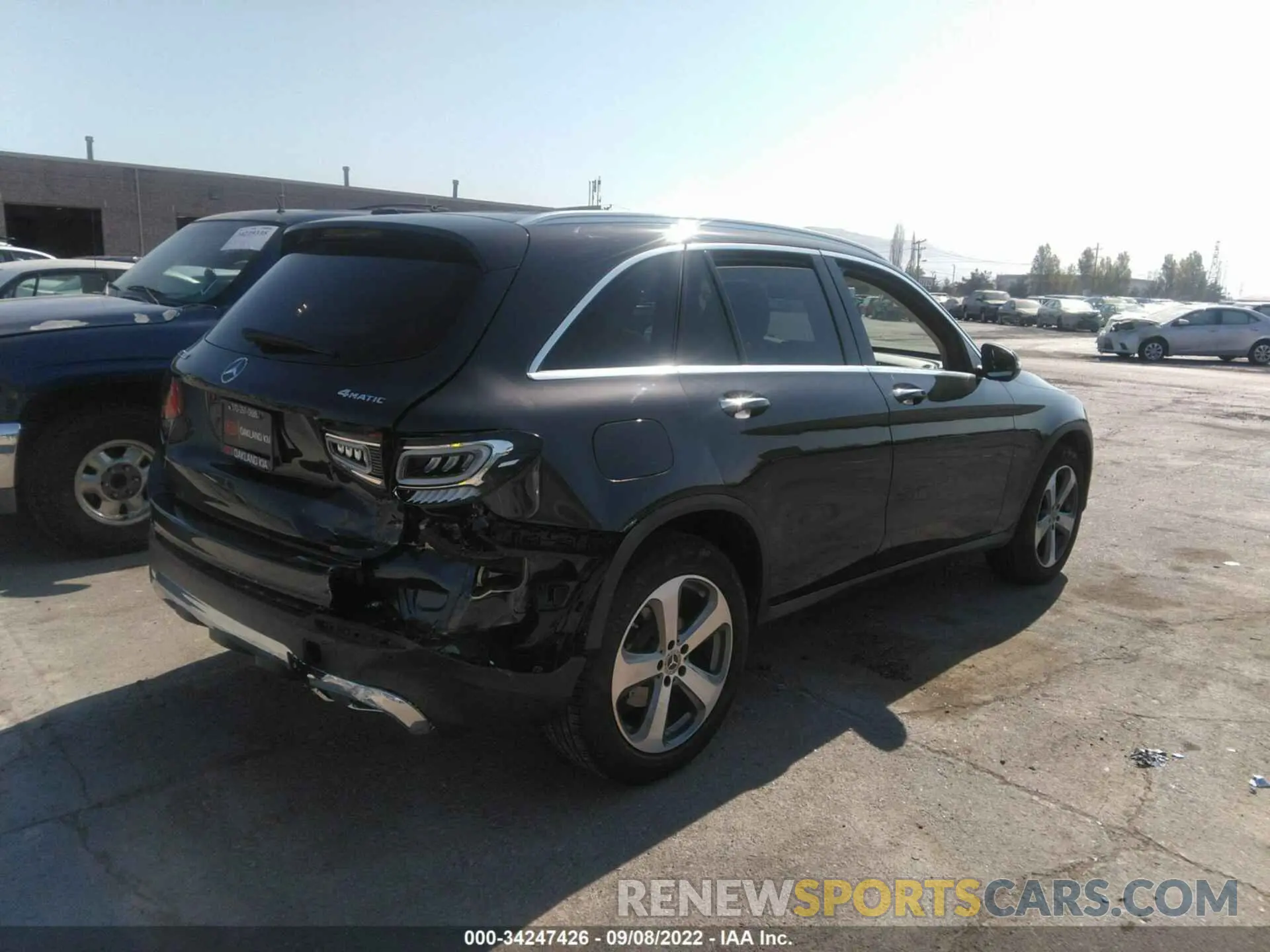 4 fotografías del automóvil dañado W1N0G8EB7MF899469 MERCEDES-BENZ GLC 2021