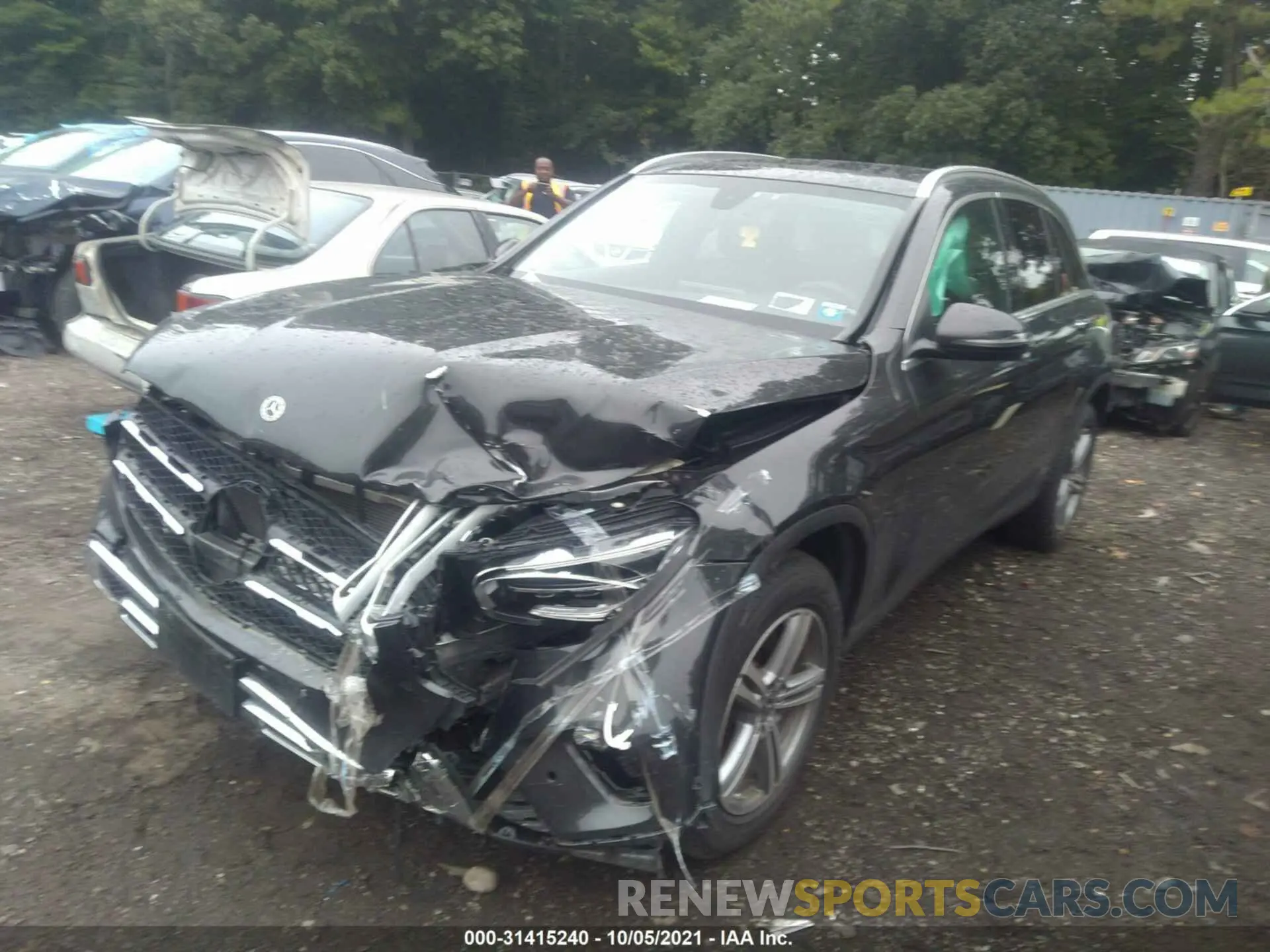2 fotografías del automóvil dañado W1N0G8EB7MV273085 MERCEDES-BENZ GLC 2021