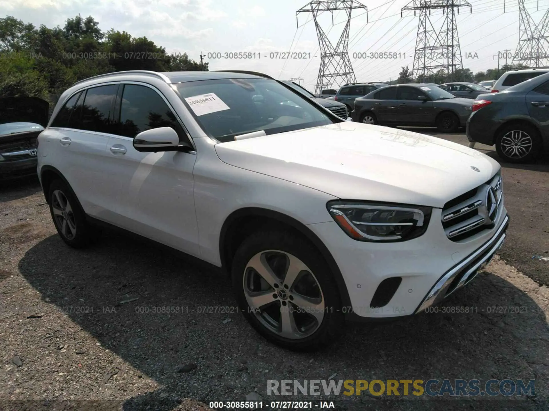 1 fotografías del automóvil dañado W1N0G8EB7MV293658 MERCEDES-BENZ GLC 2021