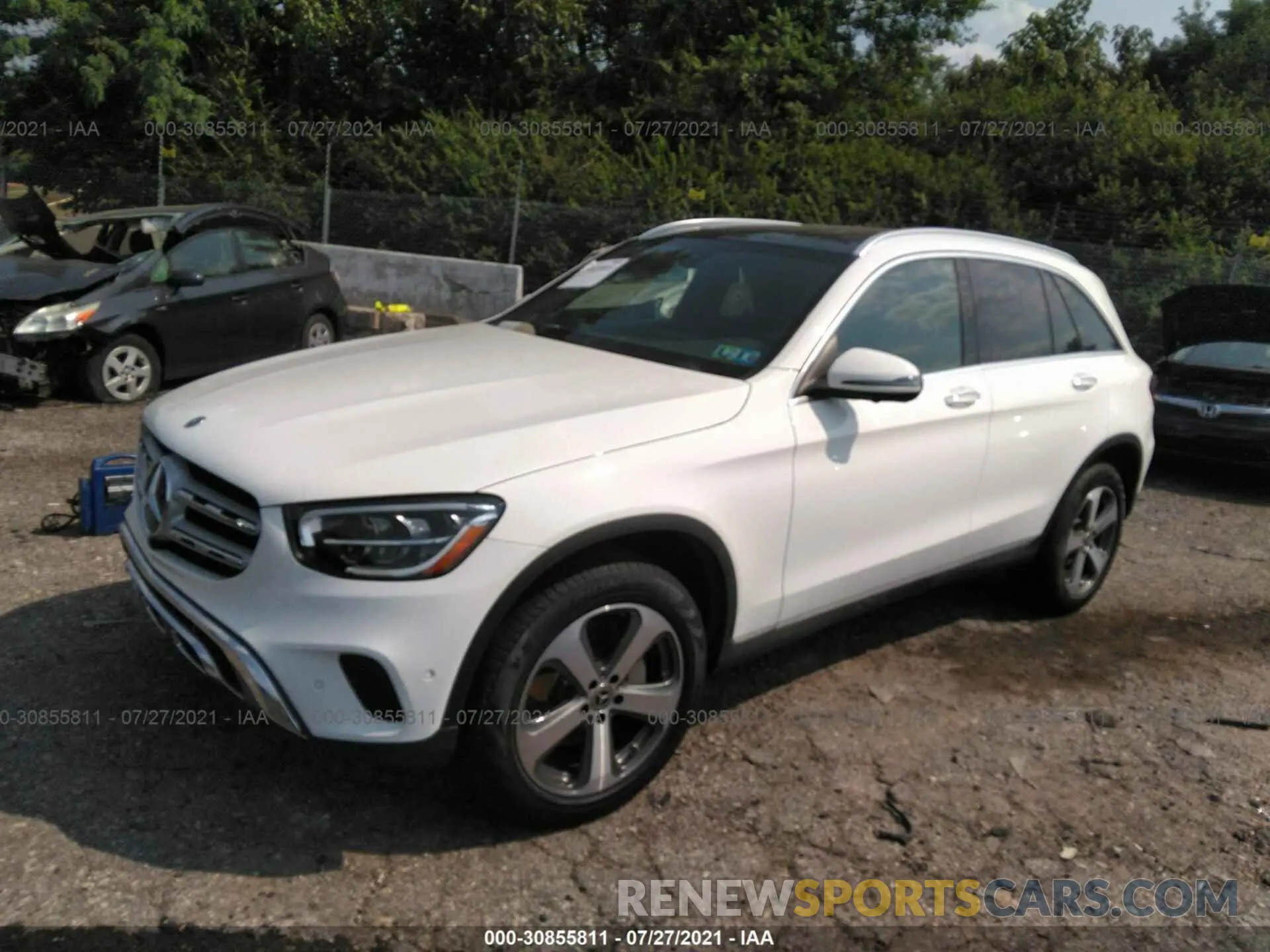 2 fotografías del automóvil dañado W1N0G8EB7MV293658 MERCEDES-BENZ GLC 2021